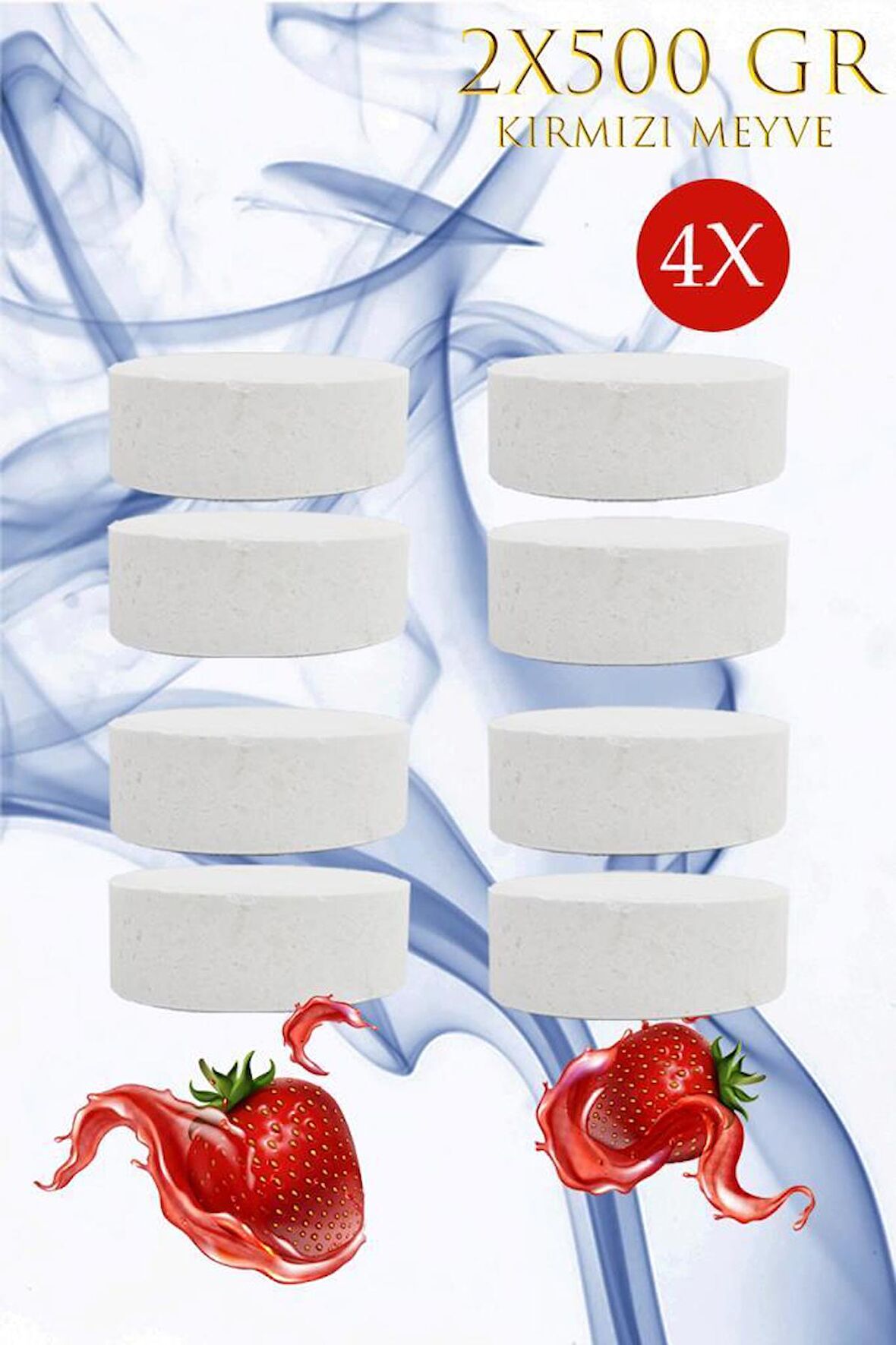 Nem Alıcı Rutubet Ve Küf Önleyici Yedek Tablet Kırmızı Meyve 2x500 4'lü
