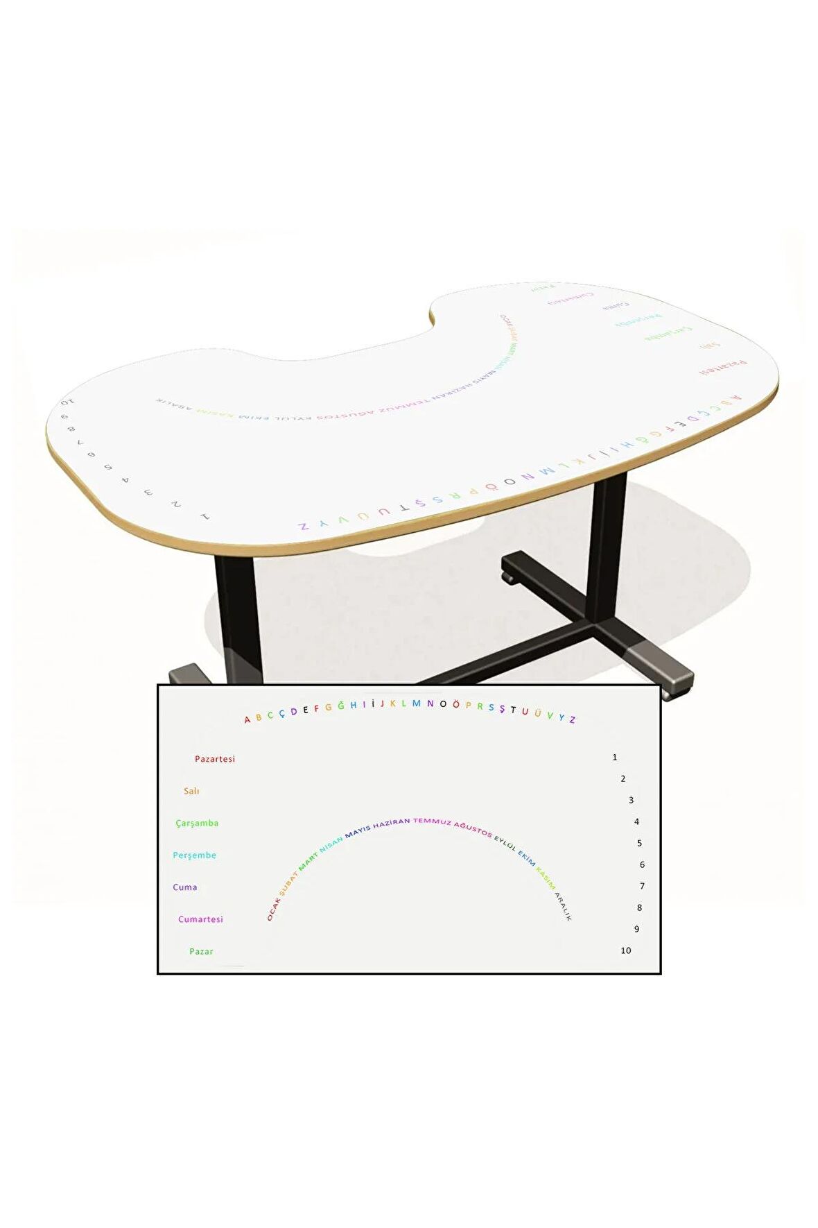 Fasülye Masa Silinebilir ve Eğitici Model