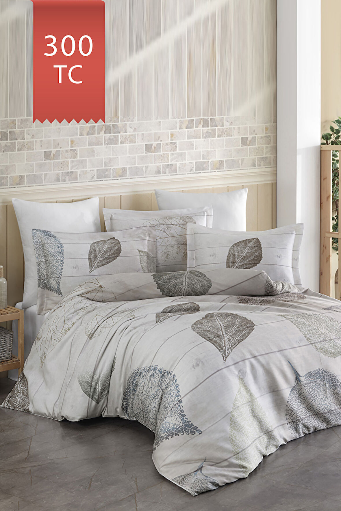 Varol Royal Saten 300TC Nevresim Takımı (Çift Nevresimli) Family Size  - FOLİA