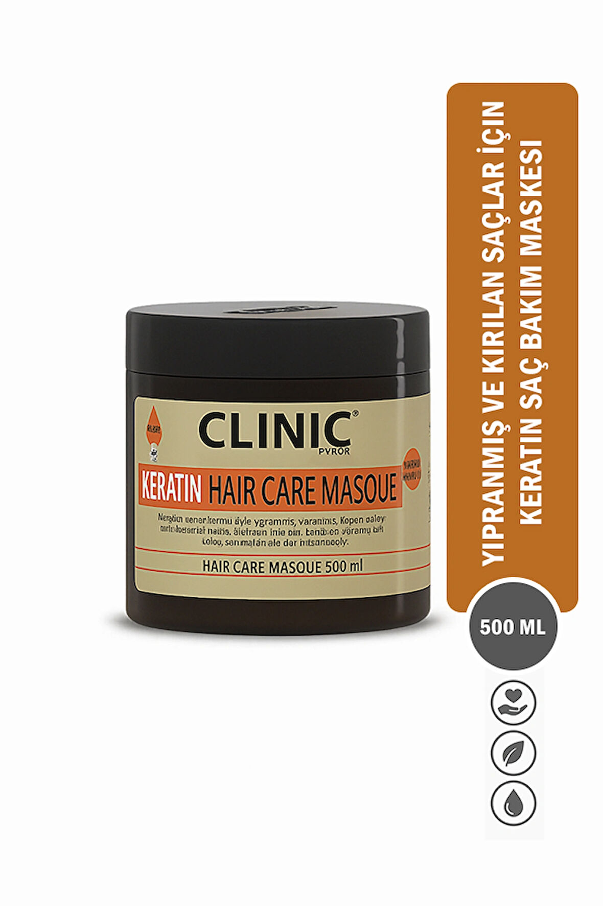 Yıpranmış Ve Kırılan Saçlar Için Keratin Saç Bakım Maskesi - 500 ml