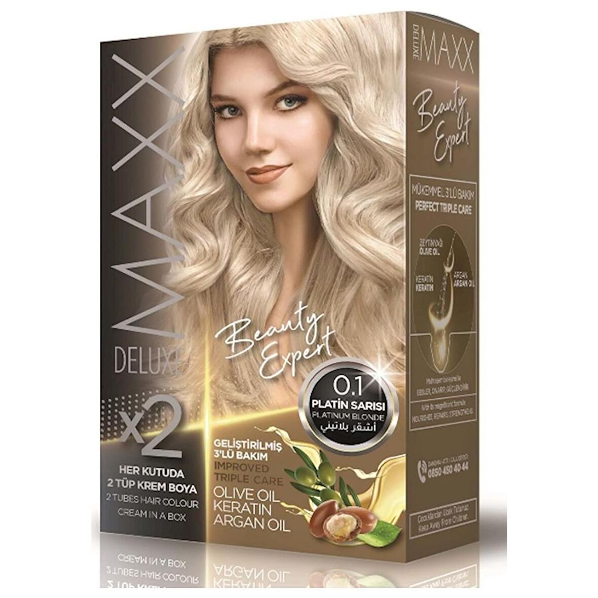 Maxx Deluxe Krem Saç Boyası 0.1 Platin Sarısı