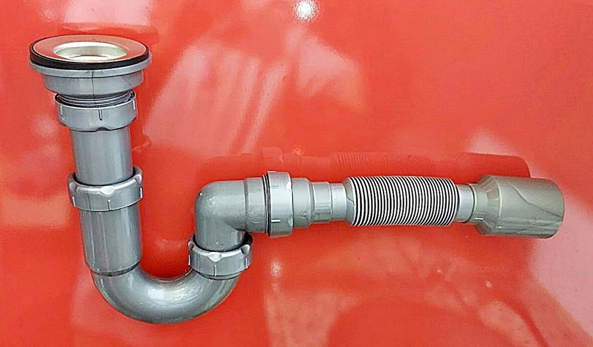 Yapıtaşı Yt28 Gri Esli Körüklü Lavabo Gider Sifonu-yüksek Kalite