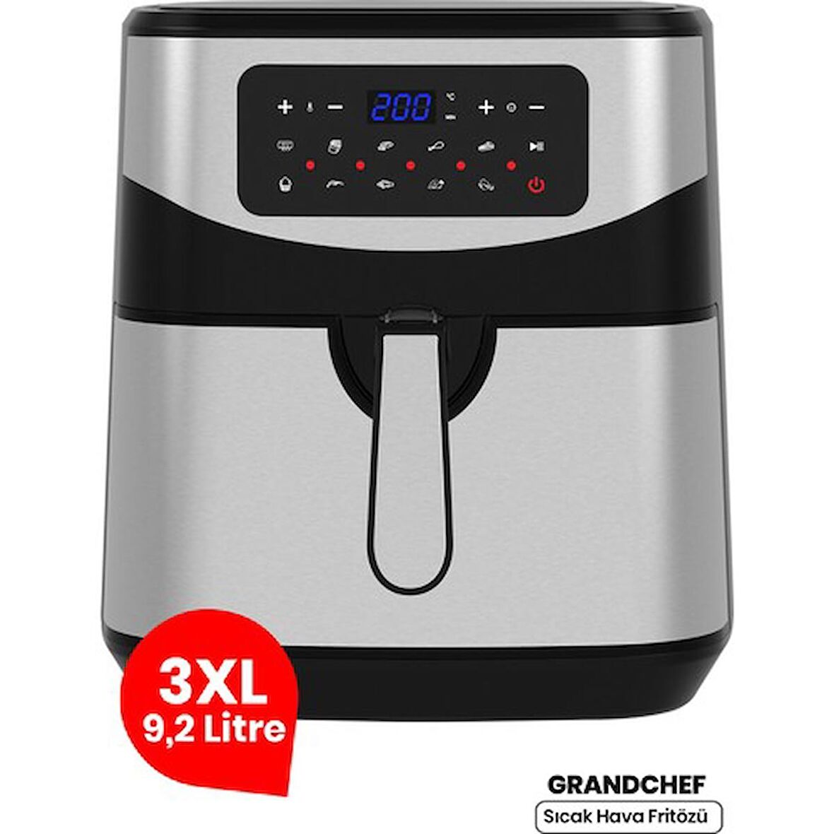 Gold Master GM-7497 Grandchef 7.3 lt Yağsız Airfryer Gri