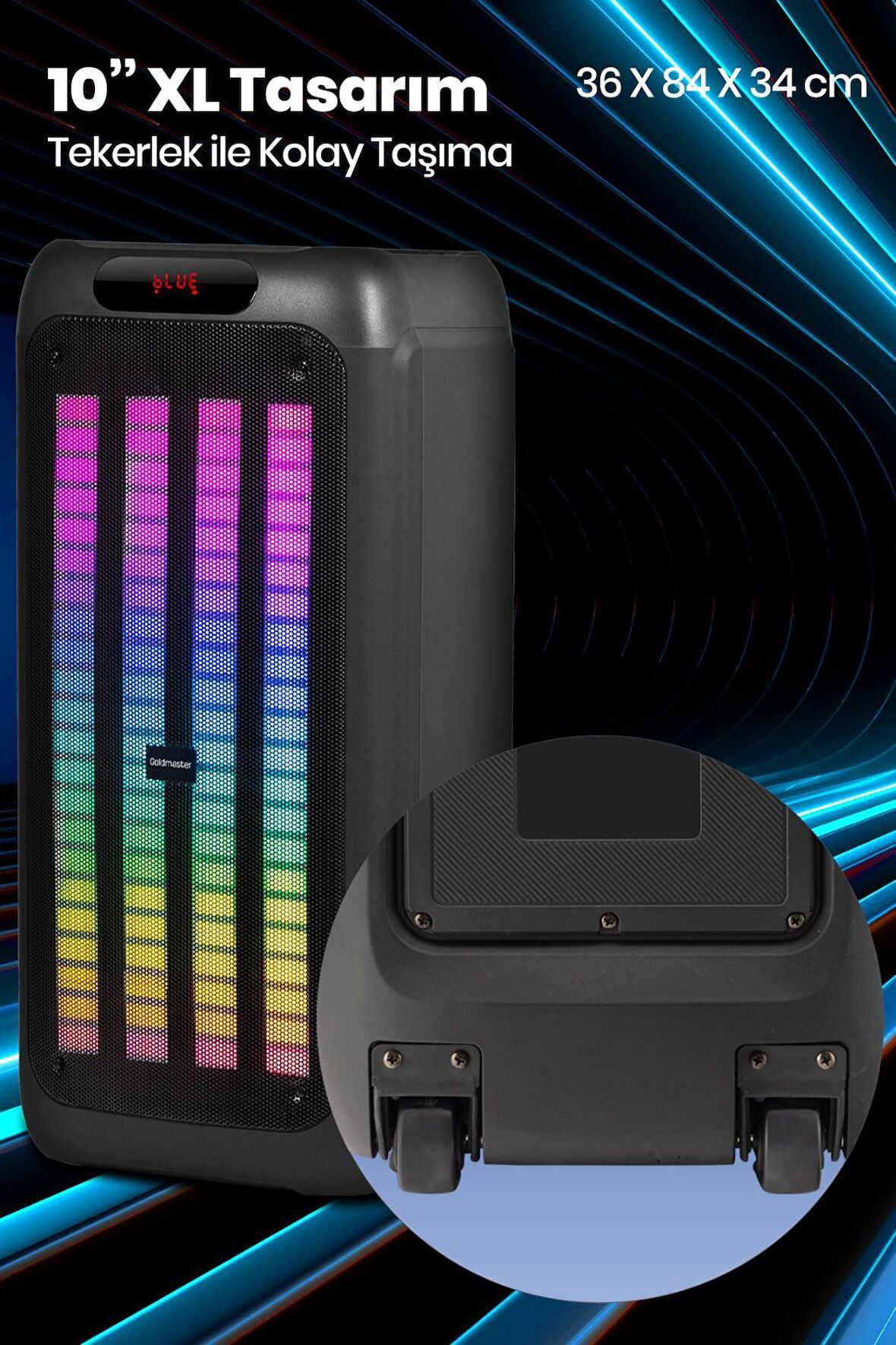 Goldmaster Neon X340 DJ BOX Bluetooth Hoparlör