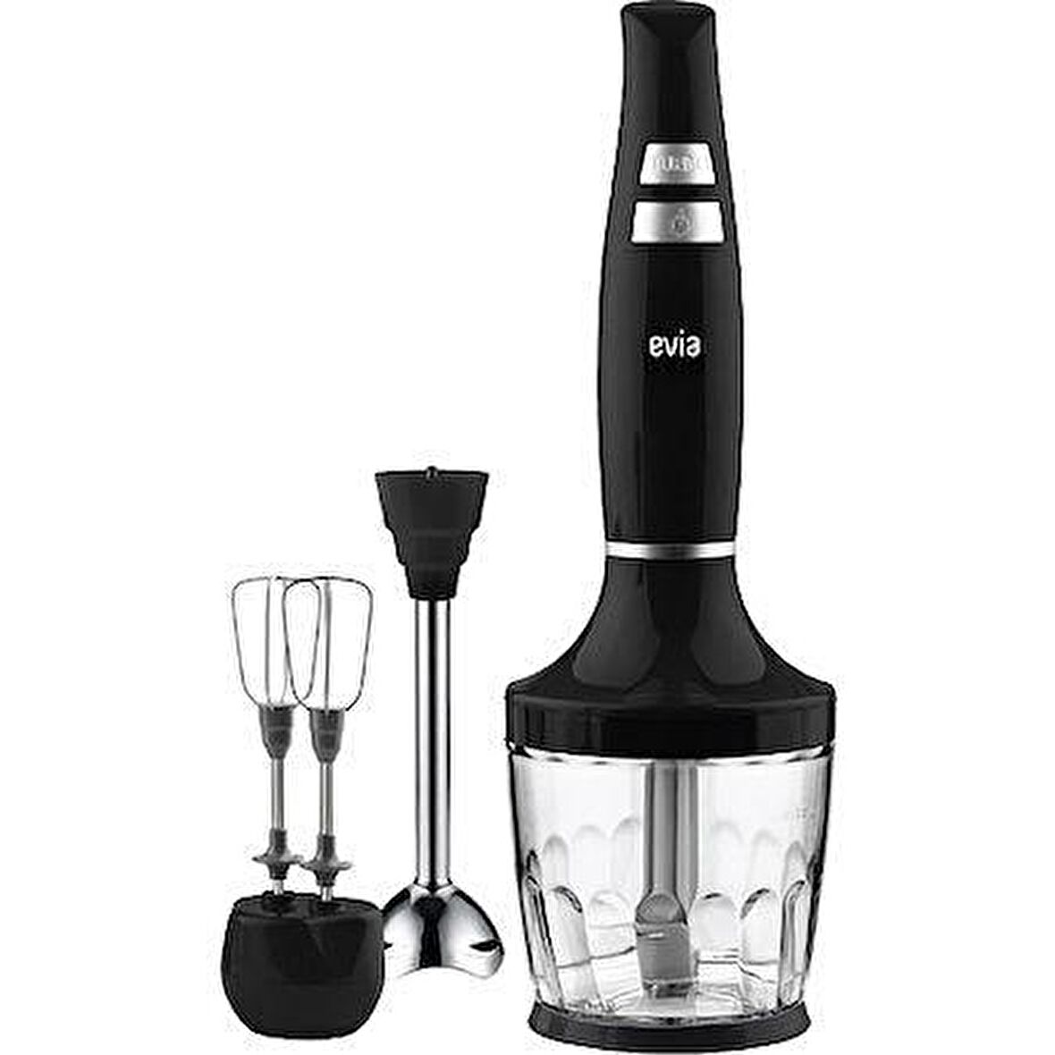 Evia Nora 1500 Watt Sessiz Hız Ayarlı 3 In 1 Doğrama Karıştırma Blender Seti BY-4201