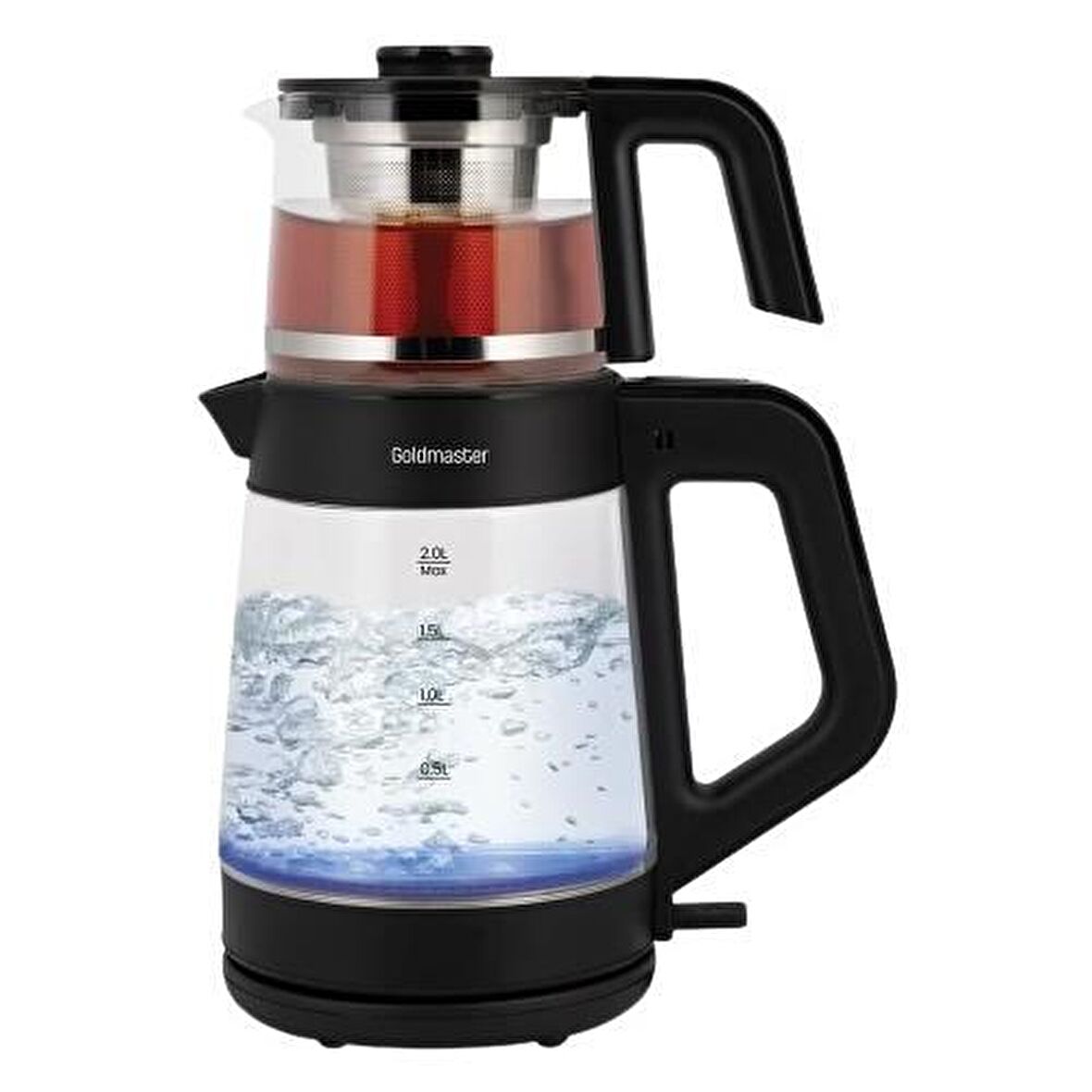 Goldmaster GM-8320 Işıklı 1900 W Cam 2 lt Elektrikli Çay Makinesi 