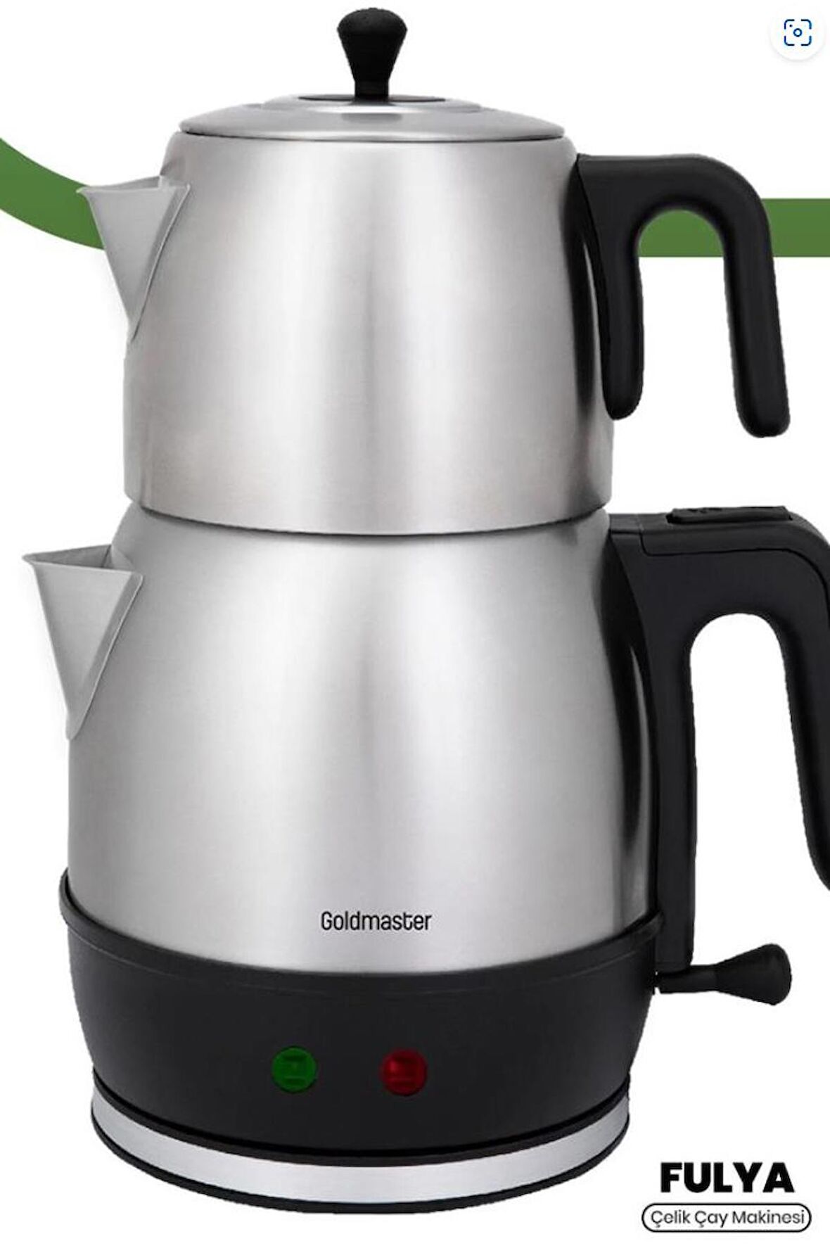 Goldmaster Fulya 2200 W Çelik 1.7 lt Elektrikli Çay Makinesi 