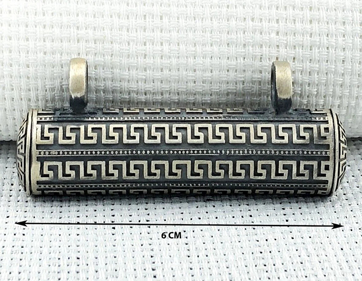 Büyük Boy Cevşeni Kebir Dualı 925 Ayar Gümüş Erkek Kolye