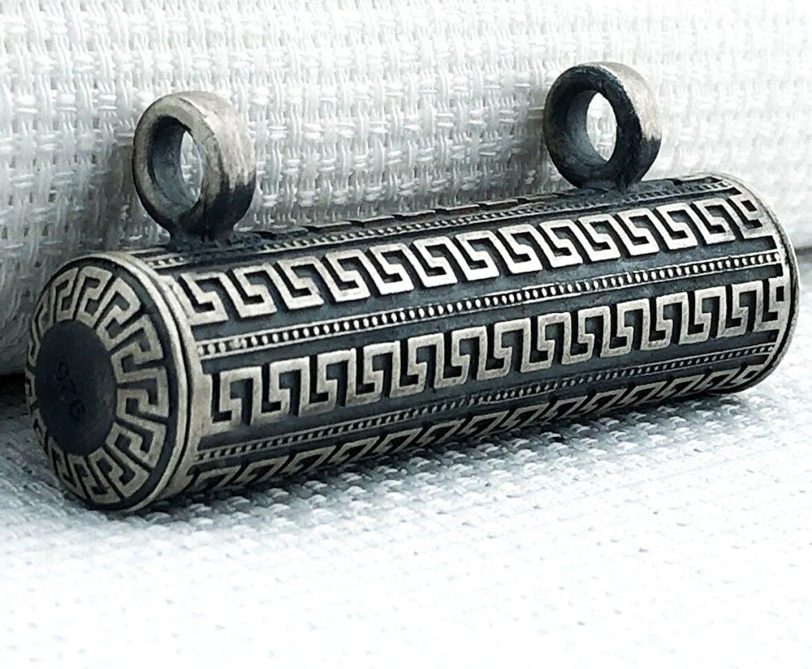 Büyük Boy Cevşeni Kebir Dualı 925 Ayar Gümüş Erkek Kolye  Ucu