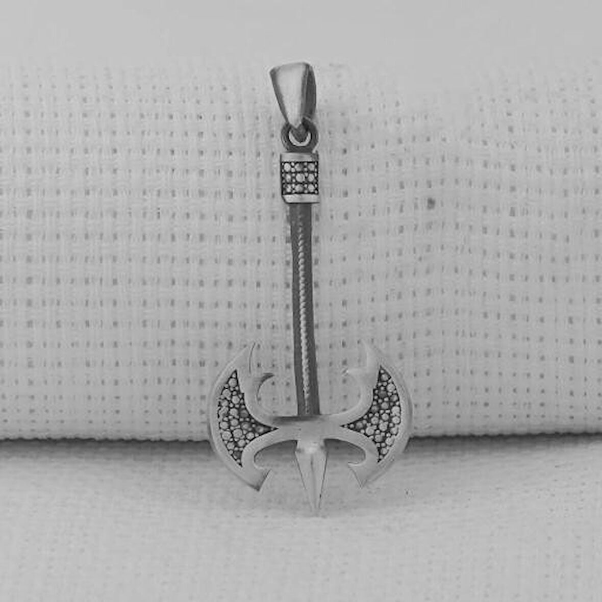 Özel Balta Tasarımlı 925 Ayar Gümüş Erkek Kolye Ucu