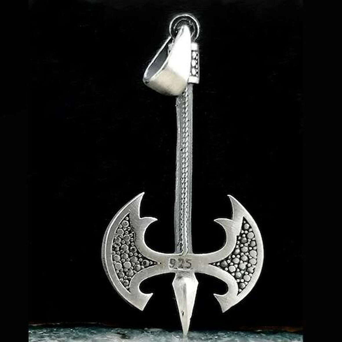 Özel Balta Tasarımlı 925 Ayar Gümüş Erkek Kolye Ucu