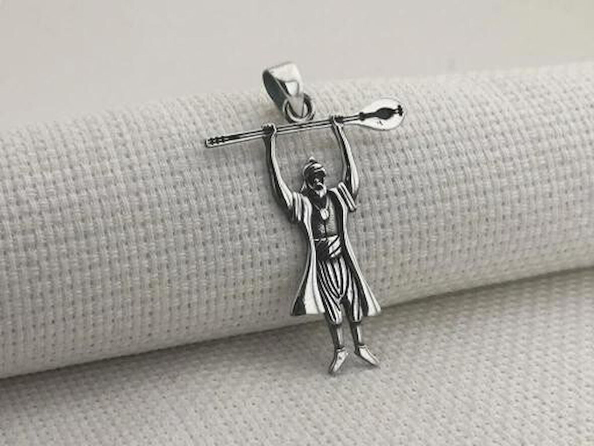 Pir Sultan Abdal 925 Ayar Gümüş Erkek Kolye Ucu