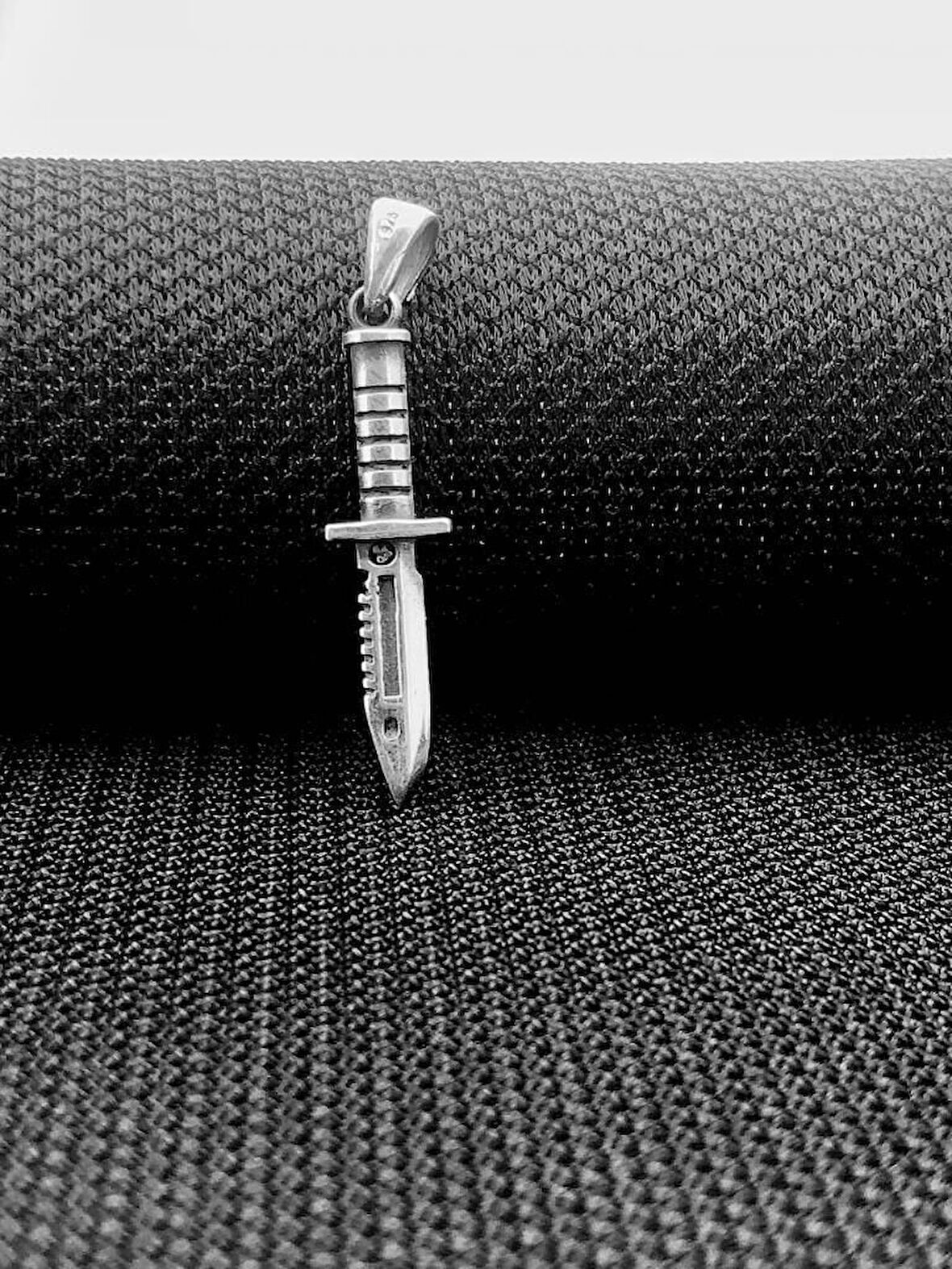 Rambo bcak Tasarımlı 925 Ayar Gümüş Erkek Kolye Ucu