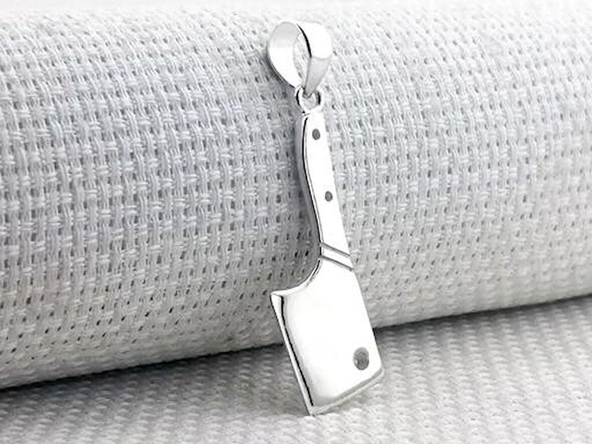 Satır 925 Ayar Gümüş Erkek Kolye Ucu