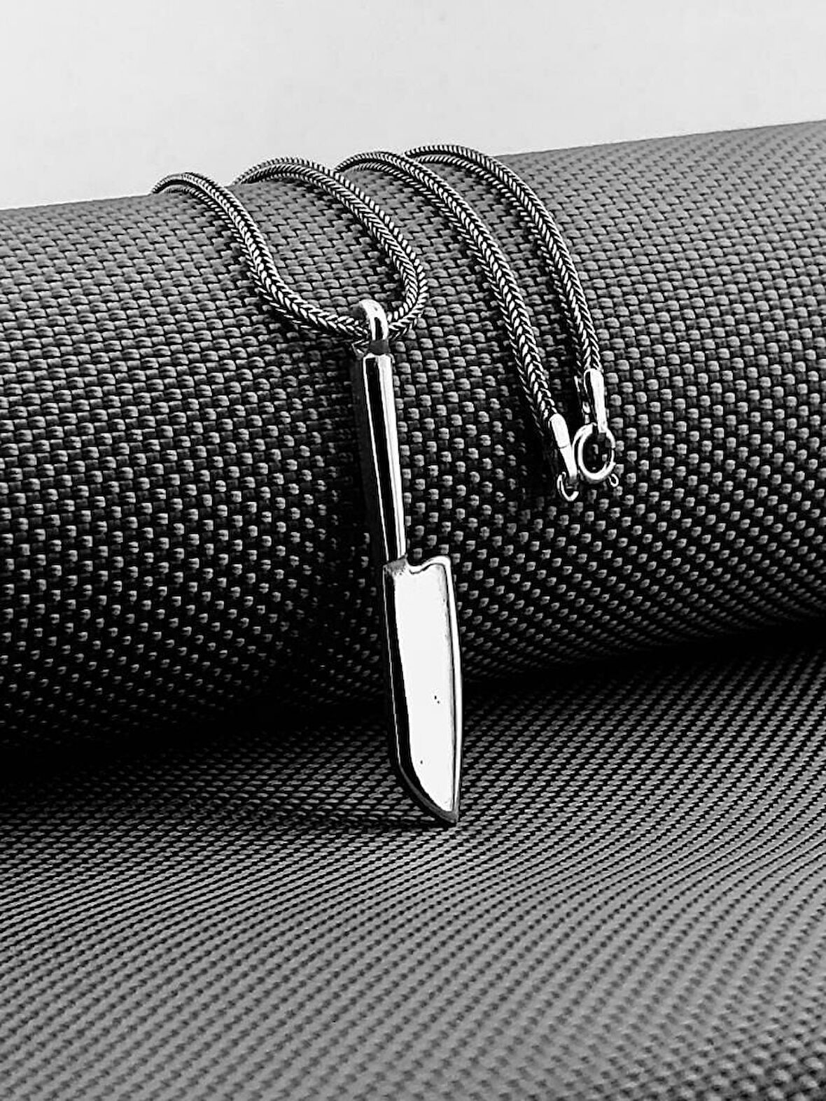 Şef Bcak  925 Ayar Gümüş Erkek Kolye