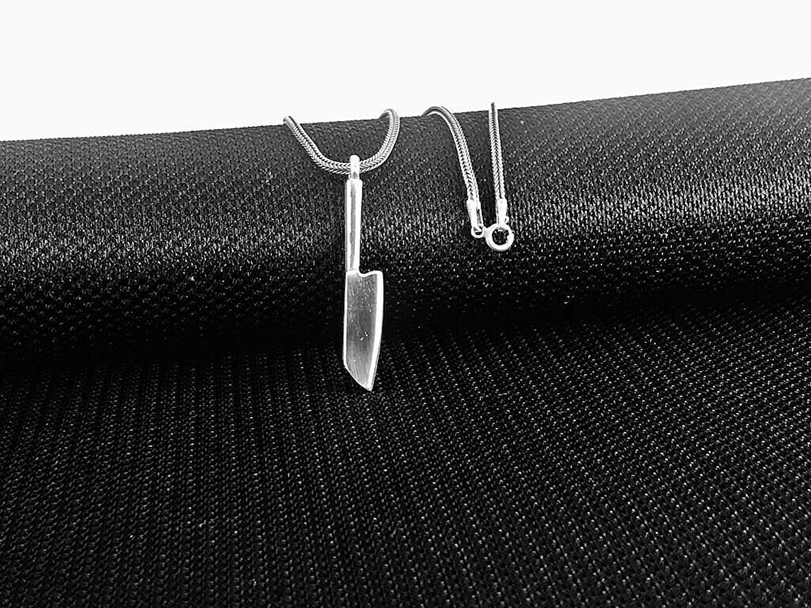 Şef Bcak  925 Ayar Gümüş Erkek Kolye