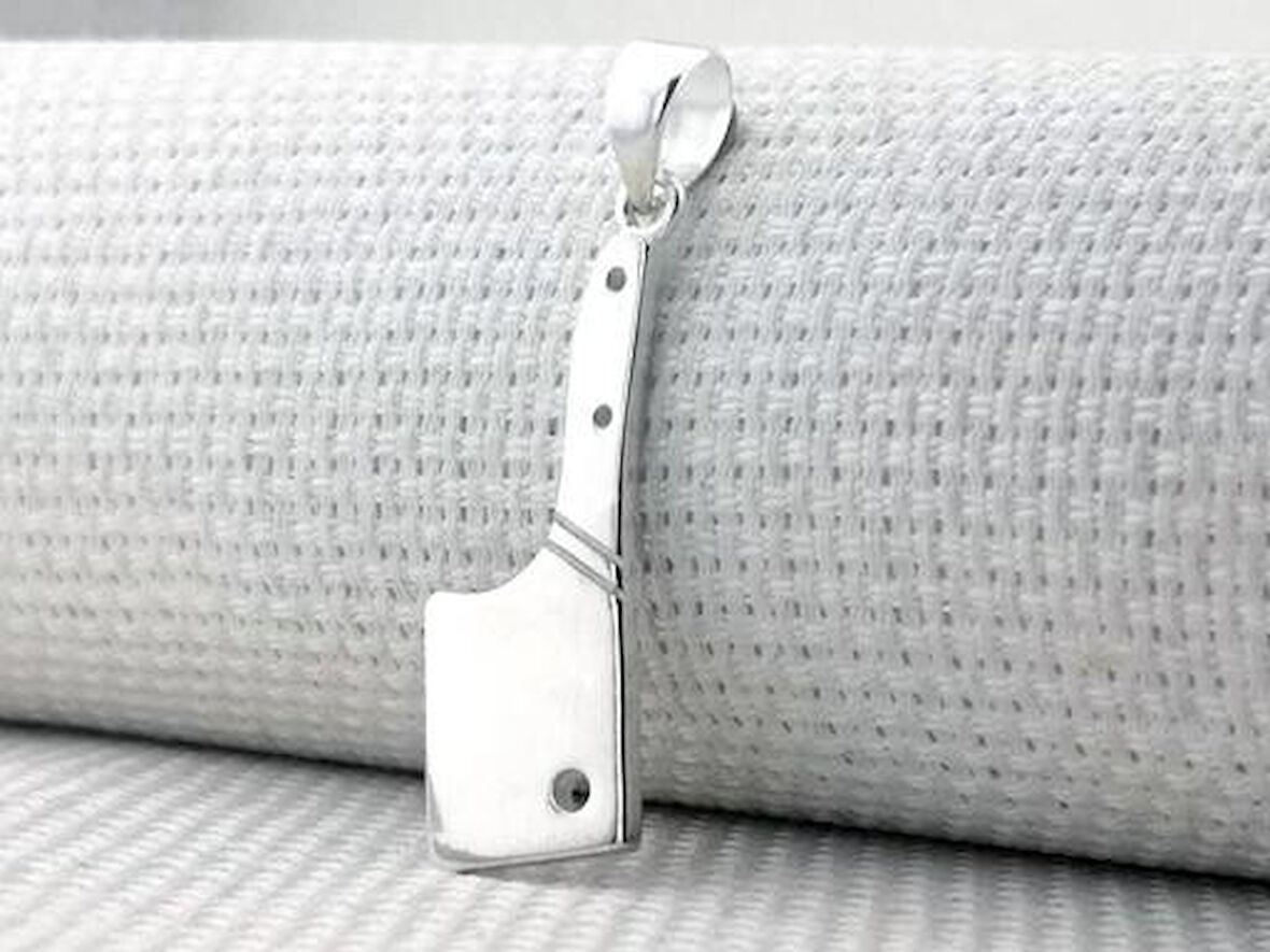 Satır 925 Ayar Gümüş Erkek Kolye Ucu