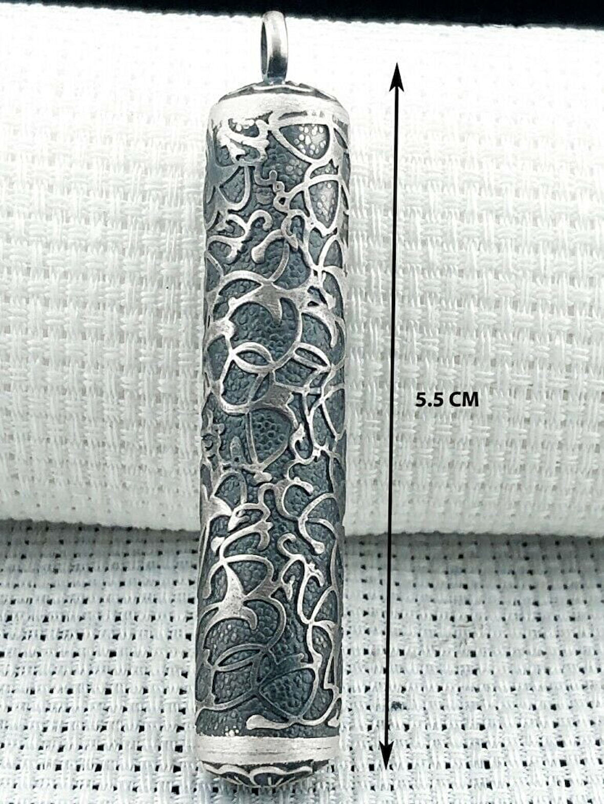 Silindir Cevşeni Kebir Dualı 925 Ayar Gümüş Erkek Kolye Ucu