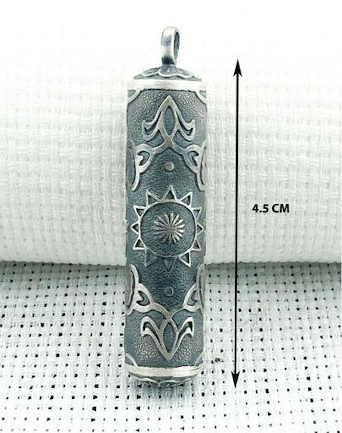 Silindir Cevşeni Kebir Dualı 925 Ayar Gümüş Erkek Kolye Ucu