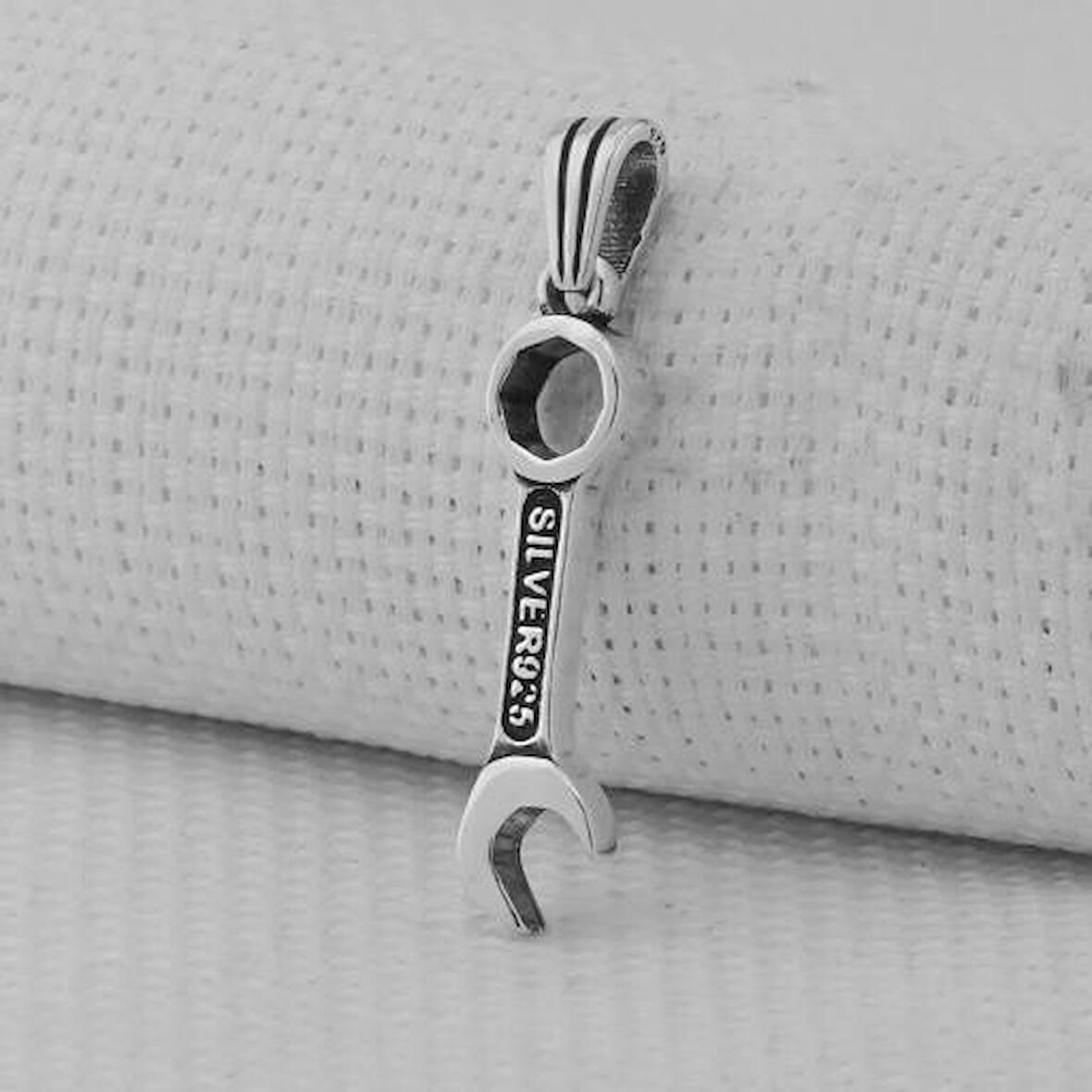 Tamir Anahtarı 925 Ayar Gümüş Erkek Kolye Ucu