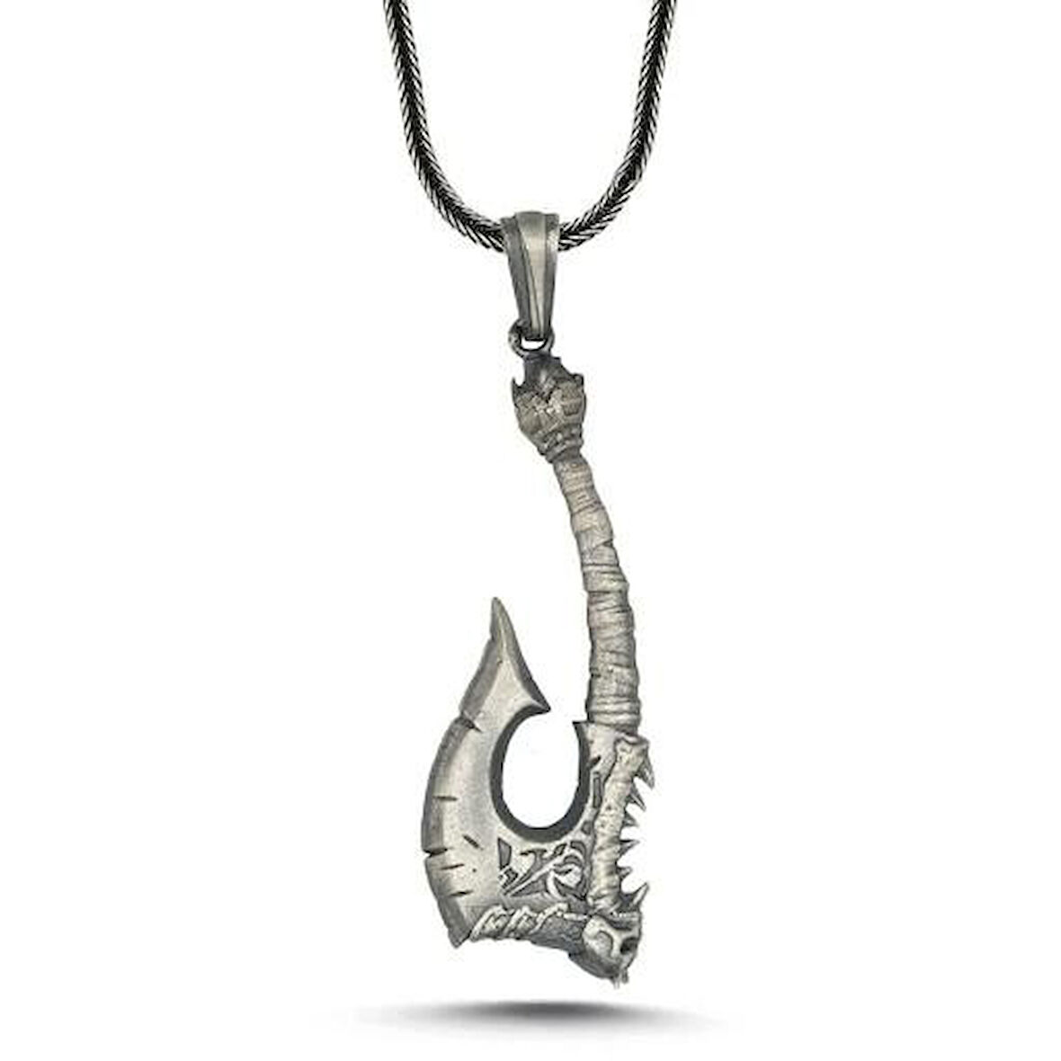 Viking İskandinav Savaşcı Baltası  925 Ayar Gümüş Erkek Kolyesi