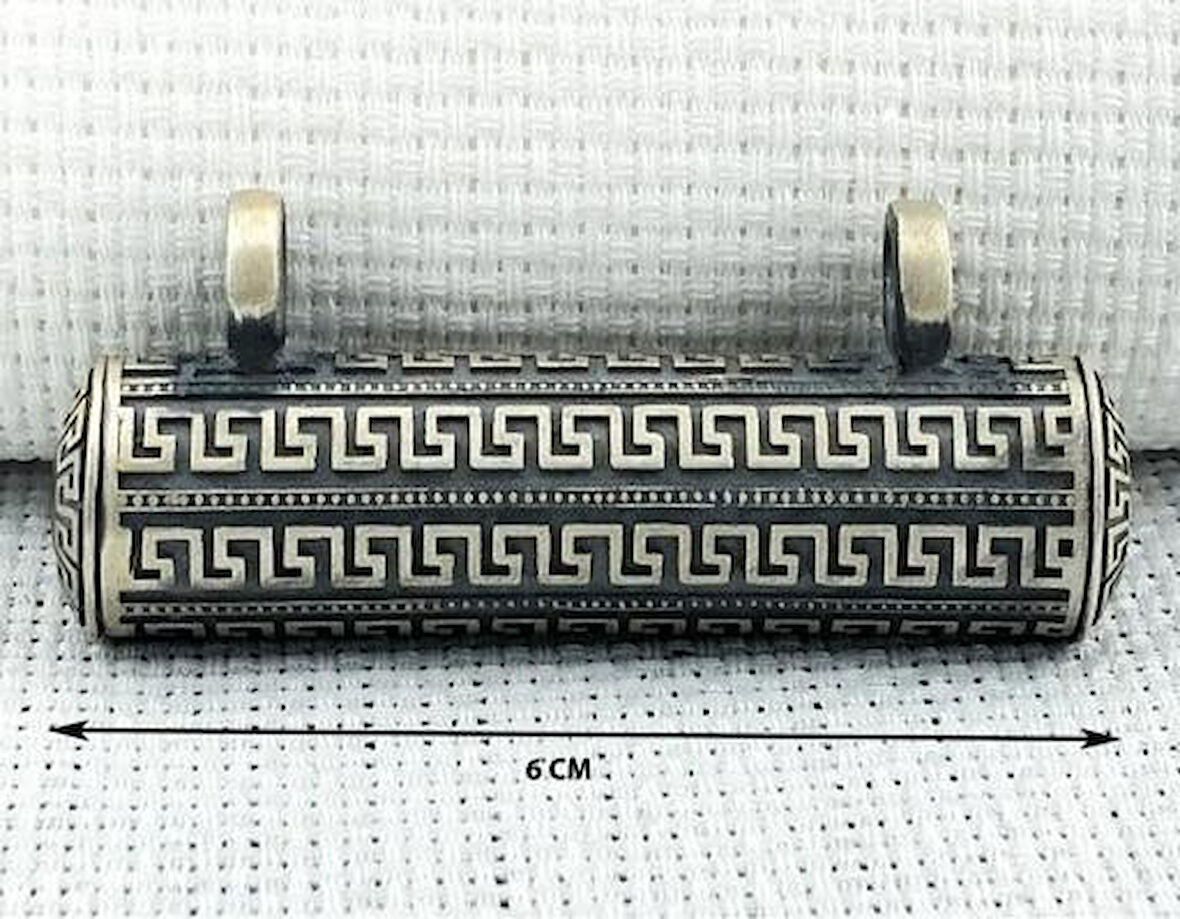 Büyük Boy  Cevşeni Kebir Dualı 925 Ayar Gümüş Erkek Kolye Ucu