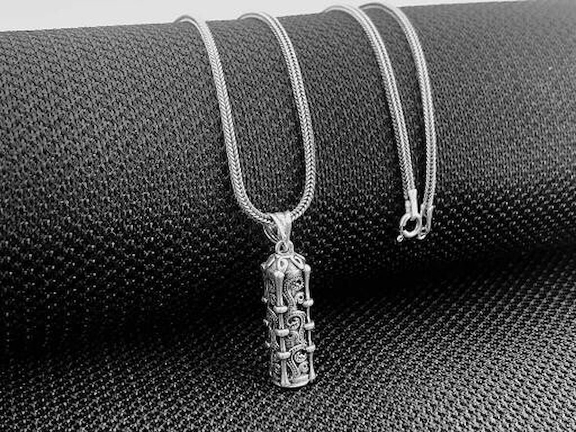 Cevşeni Kebir Dualı 925 Ayar Gümüş Erkek Kolye Ucu