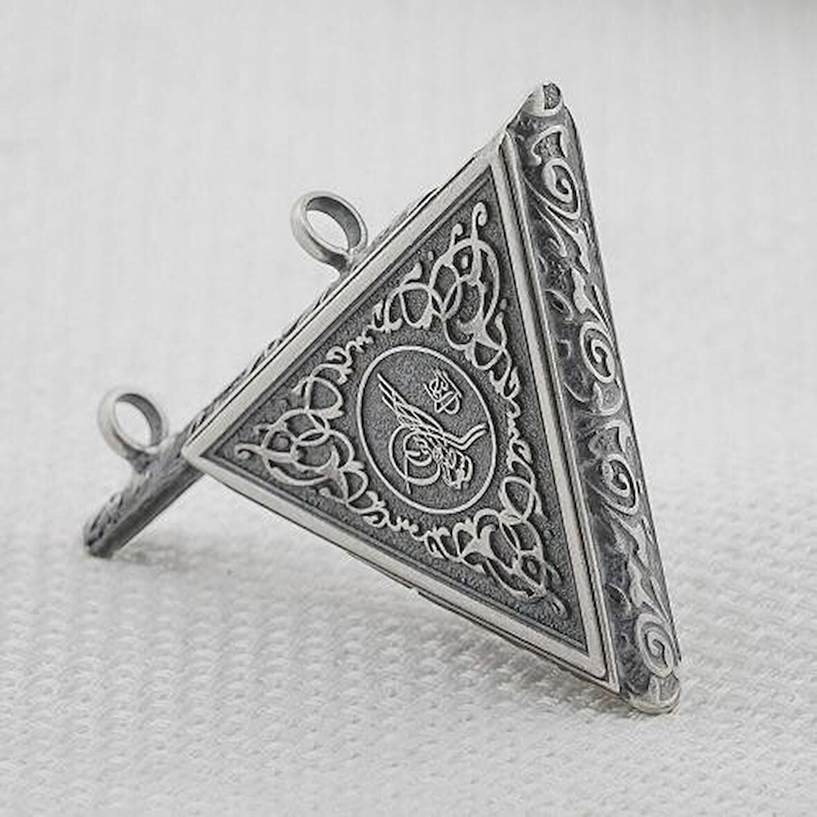 Osmanlı Tugralı Cevşeni Kebir Dualı 925 Ayar Gümüş Erkek Kolye Ucu