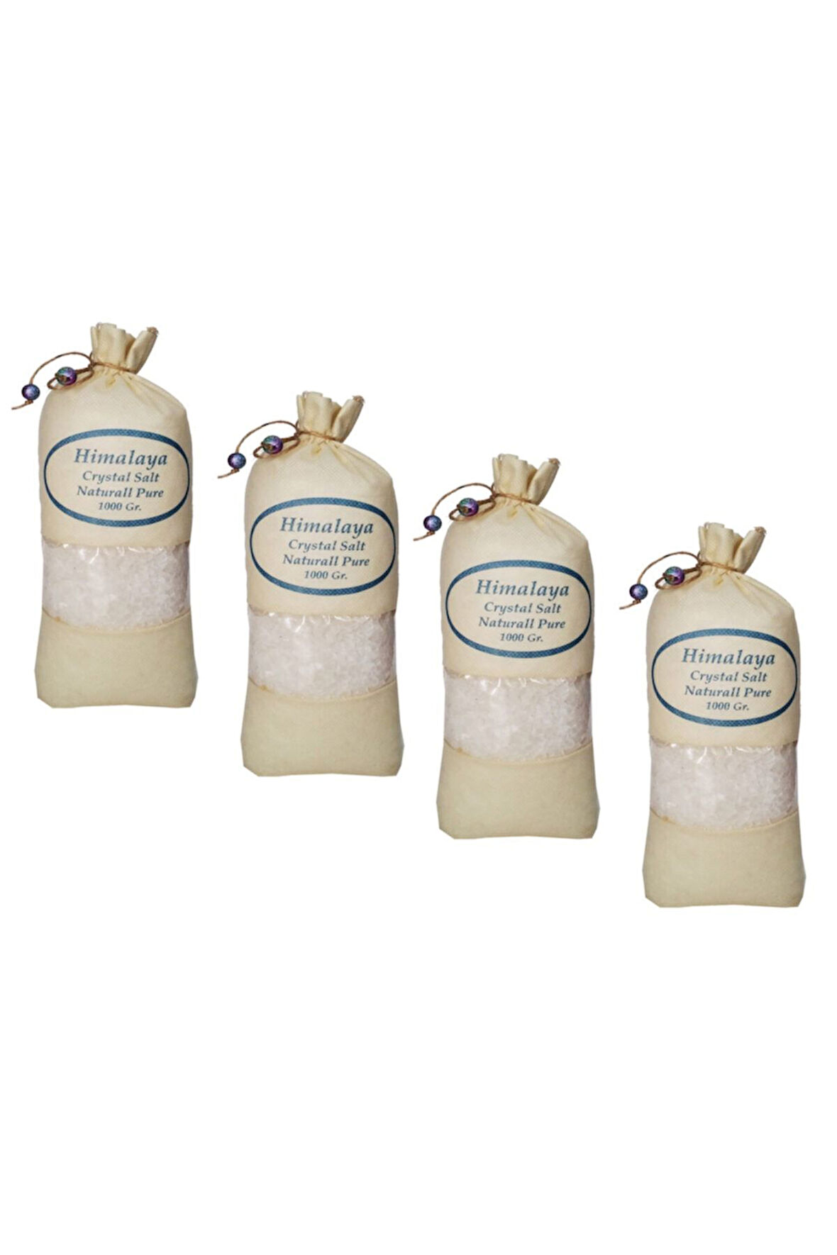 Granül İri Taneli Beyaz 4 Adet x 1000 gr  Bez Torba