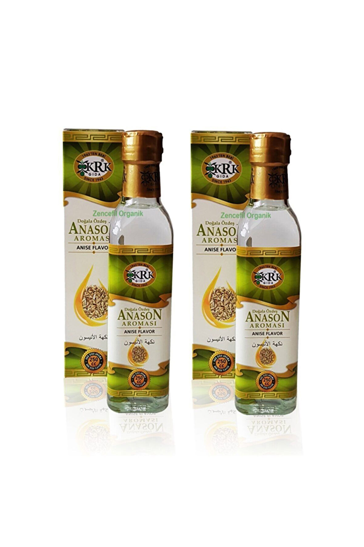 Anason Aroması Cam 2 Adet X 250 Ml