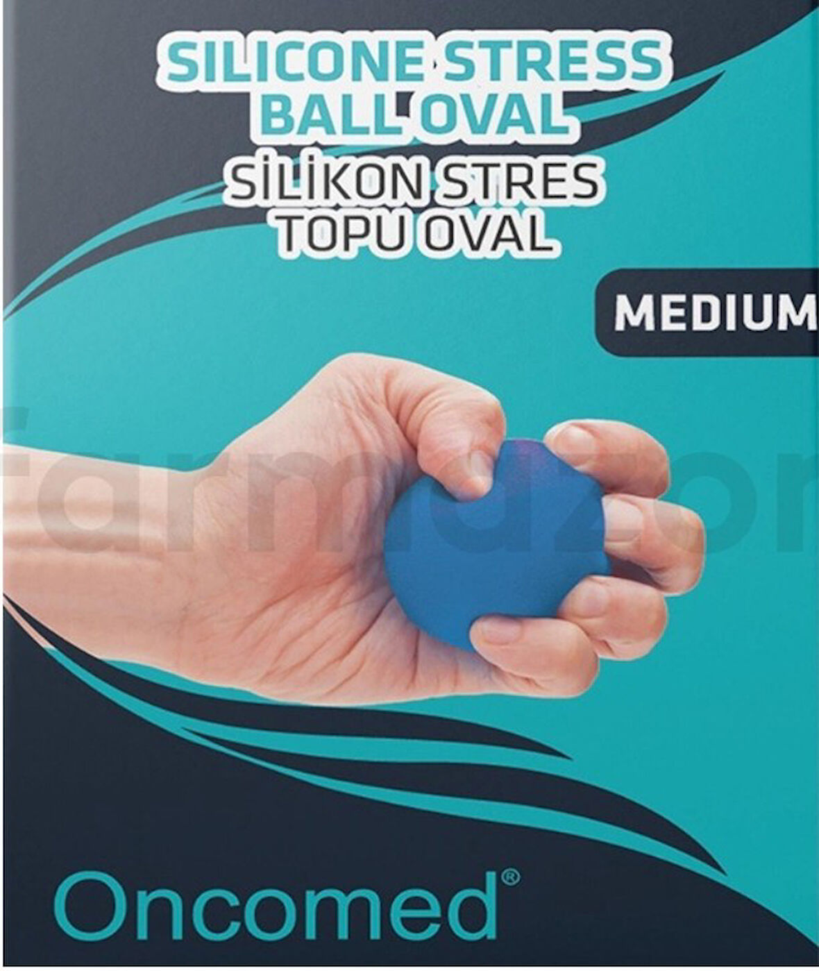 Oncomed El Egzersiz Stres Topu Silikon Mavi