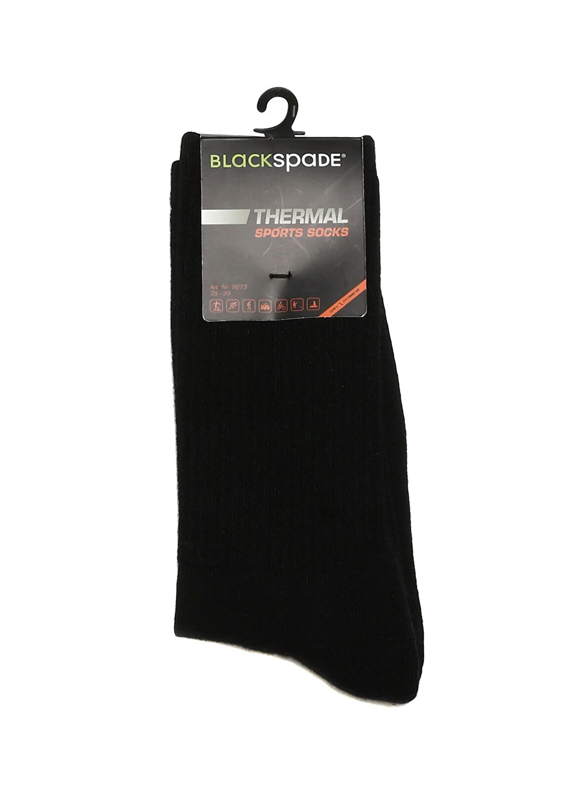 Blackspade Siyah Kadın Termal Soket Çorap 9273 Thermal