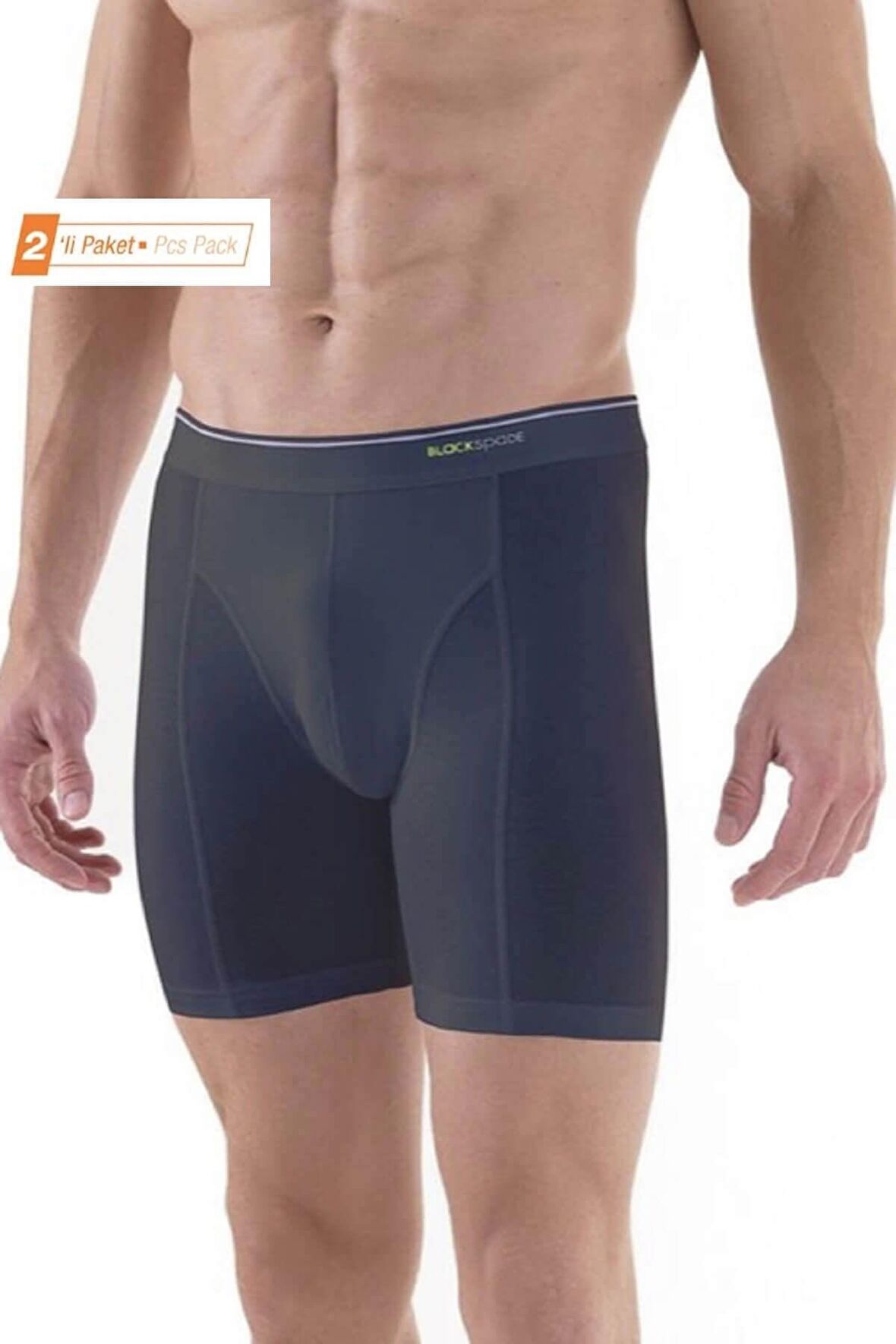 Blackspade 9216 2'li Paket %92 Pamuk Uzun Erkek Boxer