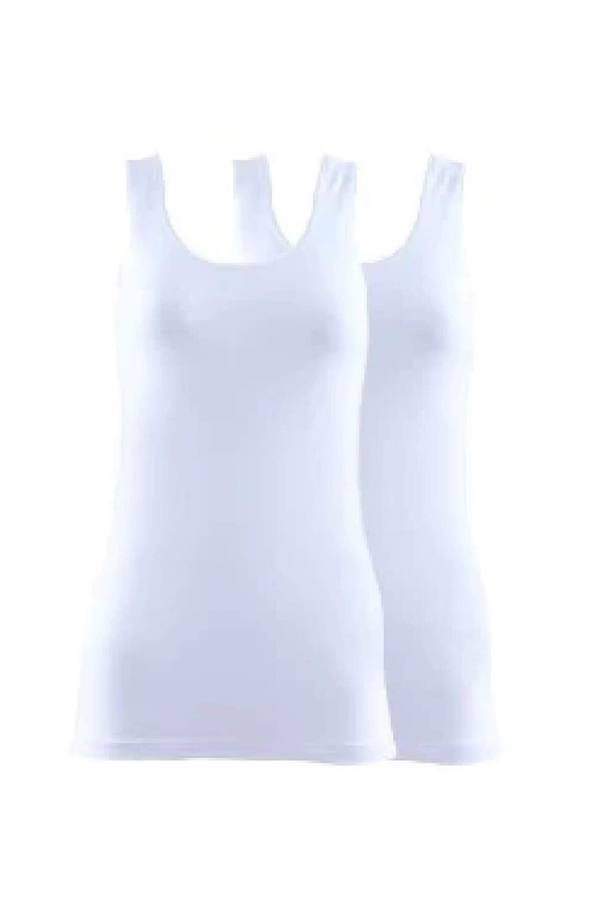 Blackspade 1590 2'li Paket Kadın %97 Pamuklu Kalın Askılı Atlet