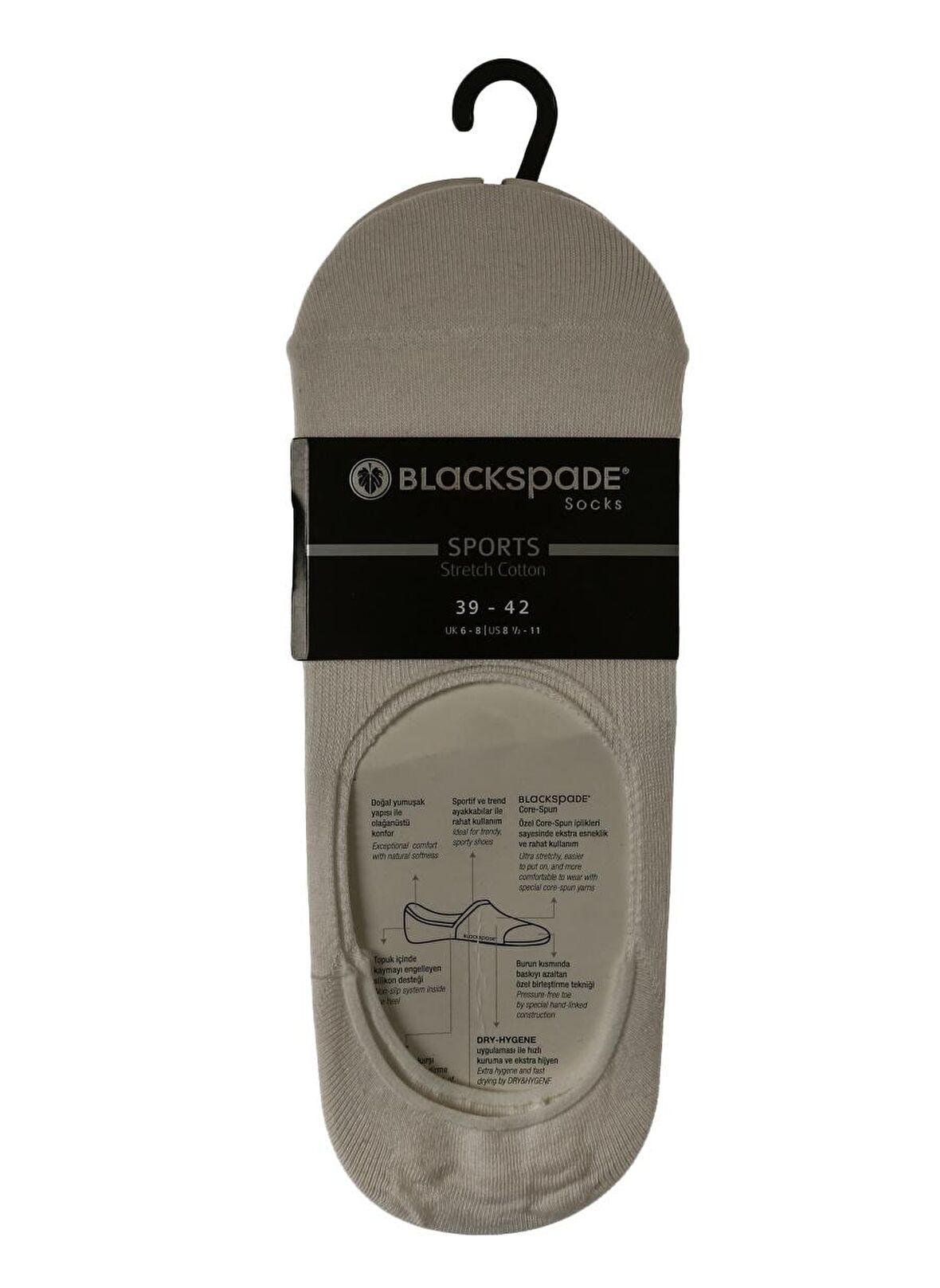 Blackspade Beyaz Erkek Çorap Casual Men
