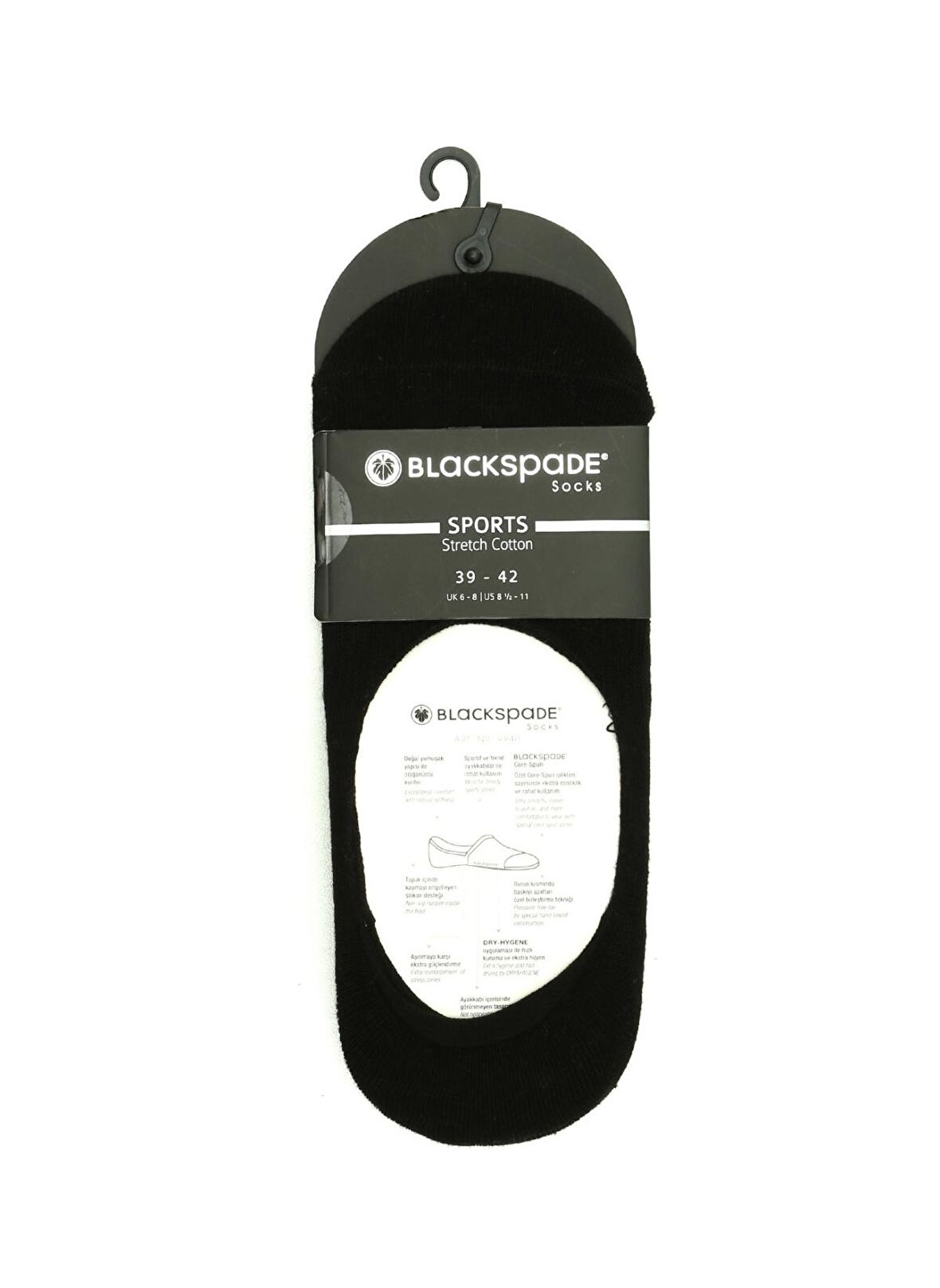 Blackspade Siyah Erkek Çorap Sports Men