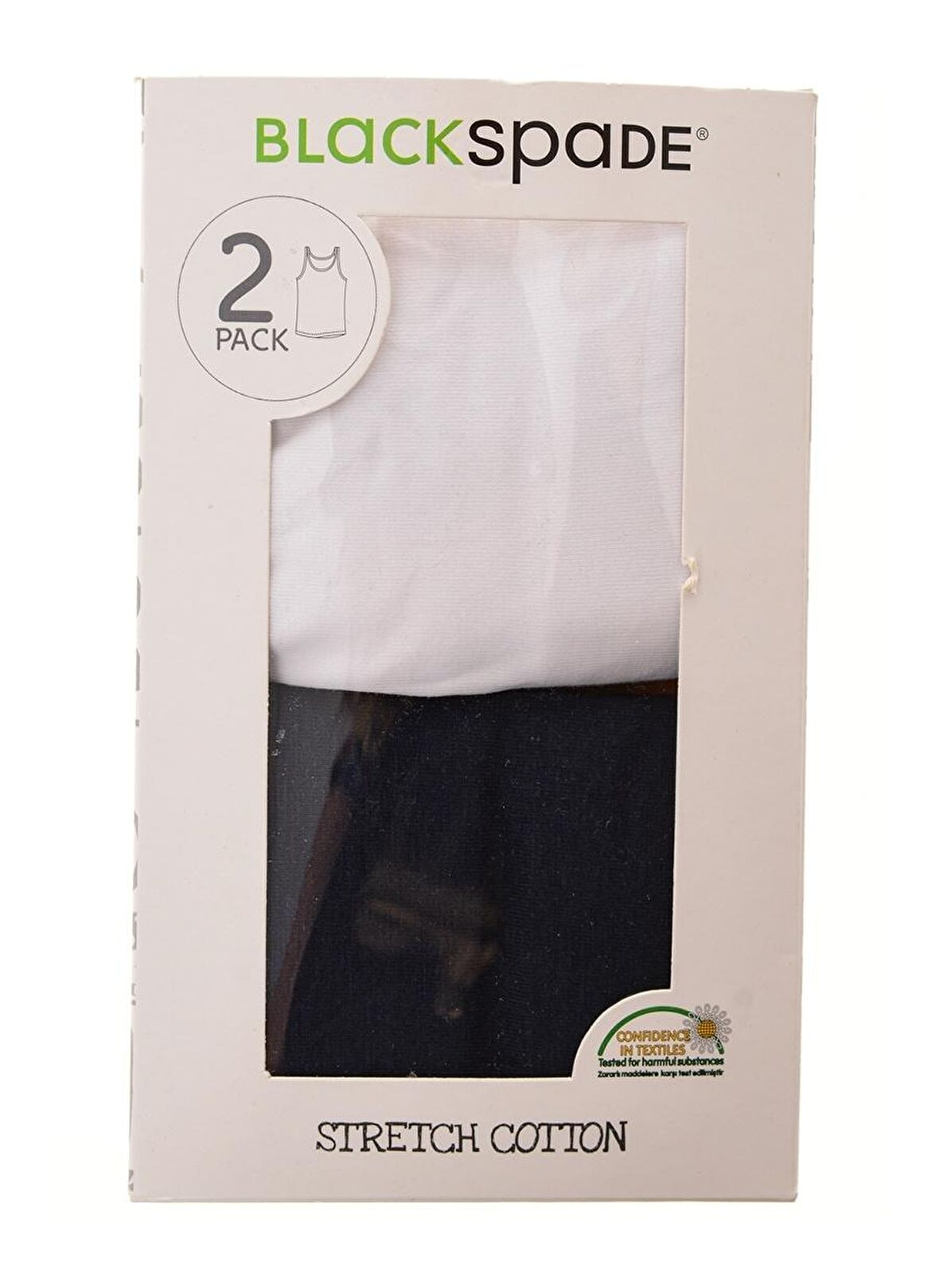 Blackspade Çok Renkli Erkek Çocuk Yuvarlak Yaka Kolsuz Düz İç Giyim Atlet 42-9396-2 Pack Sin