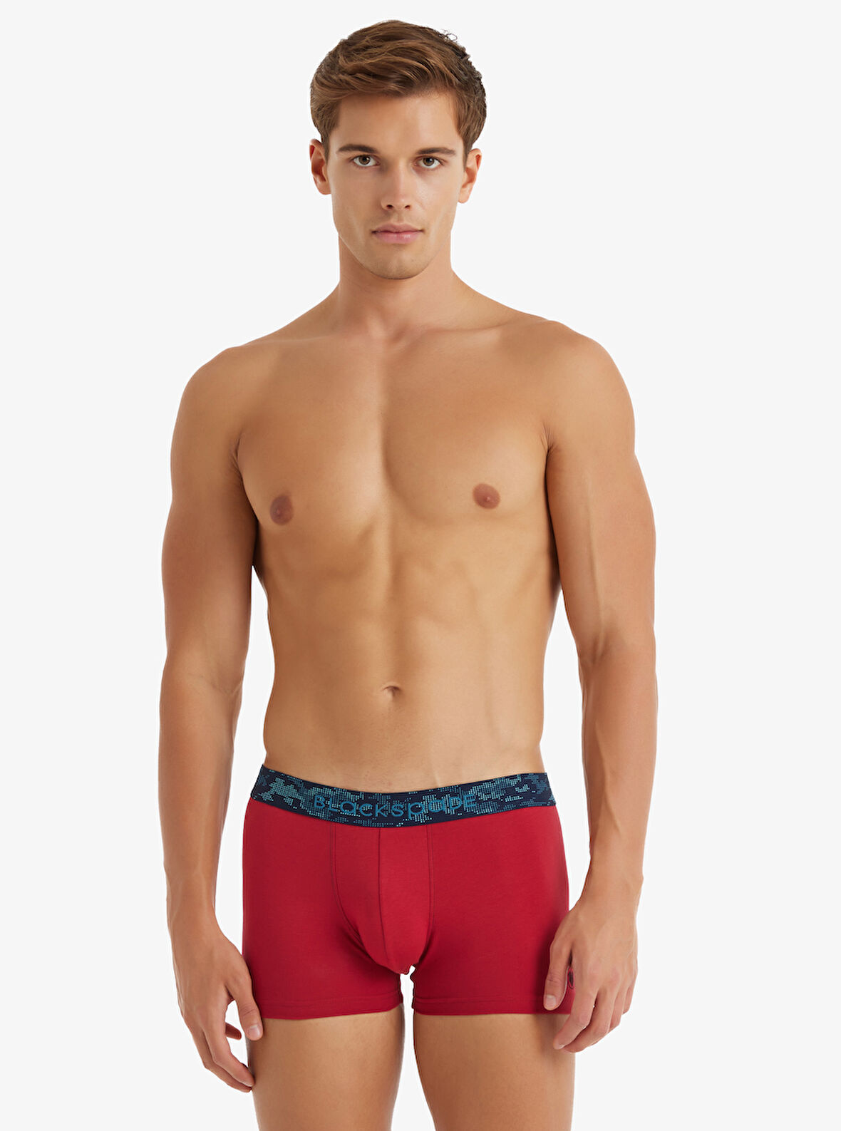 Blackspade 9556 Erkek Pamuk Elastan Boxer Kırmızı