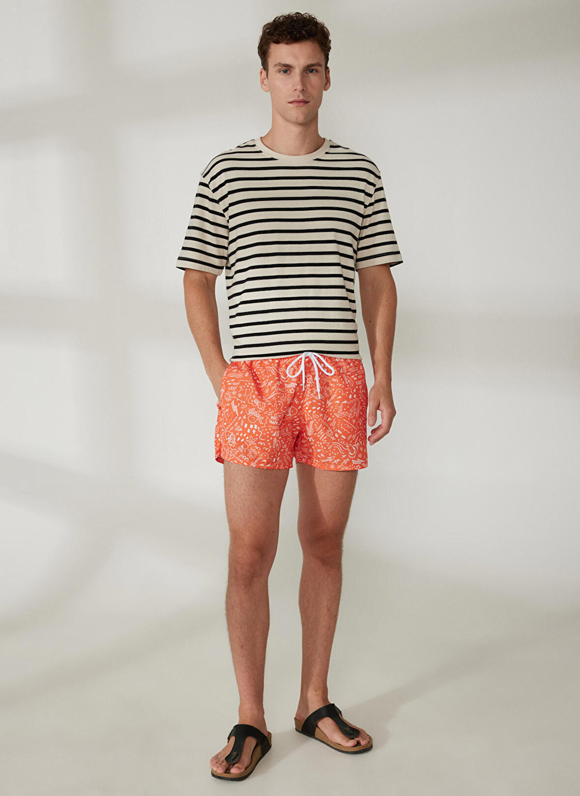 Blackspade Turuncu Melanj Erkek Şort Mayo 10402