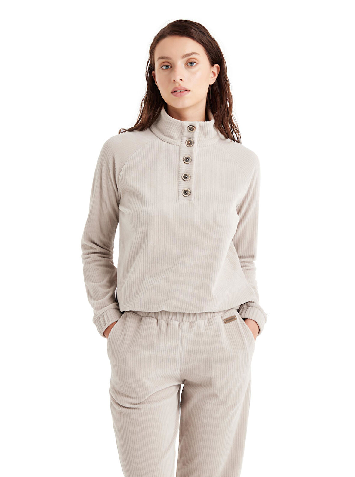 Blackspade Kadın Krem Sweatshirt 60508 