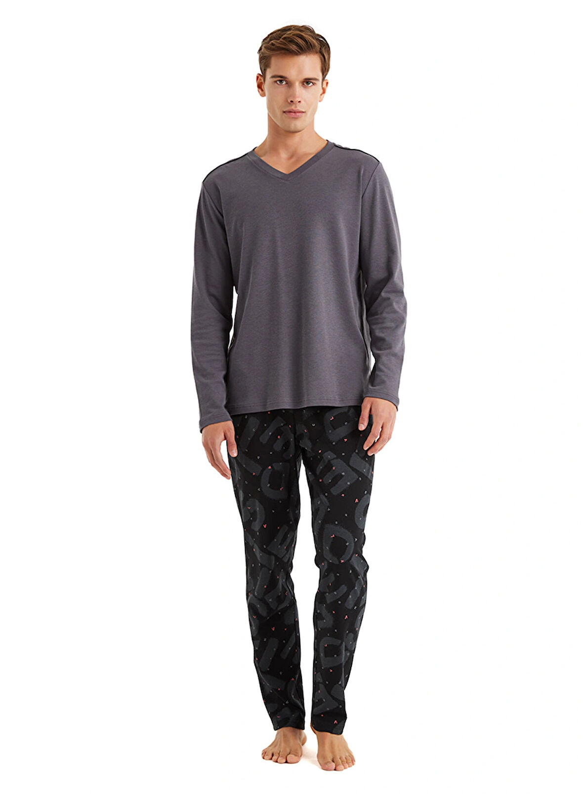 Blackspade Antrasit Erkek Pijama Takımı 40598