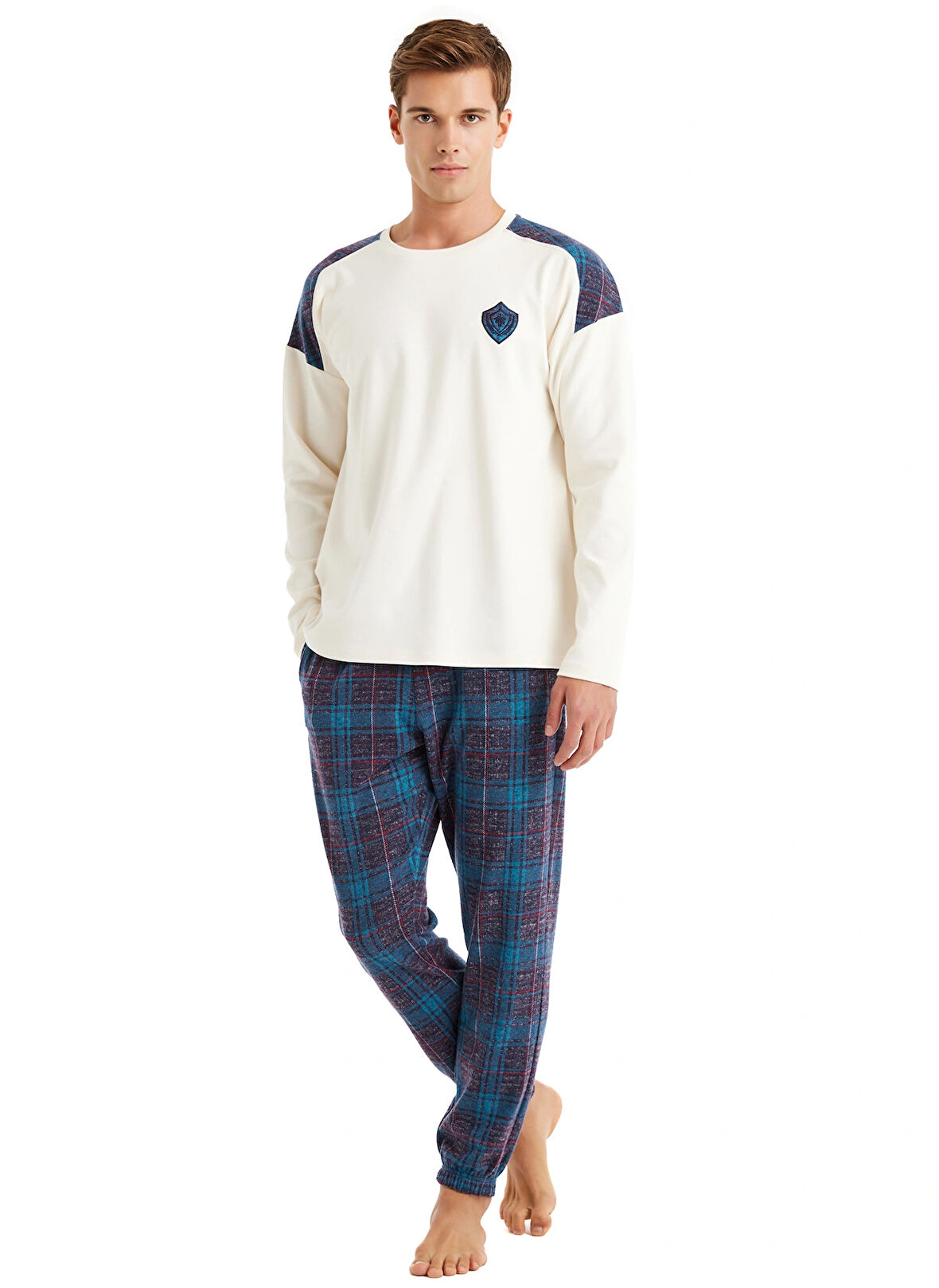 Blackspade Krem Erkek Pijama Takımı 40605