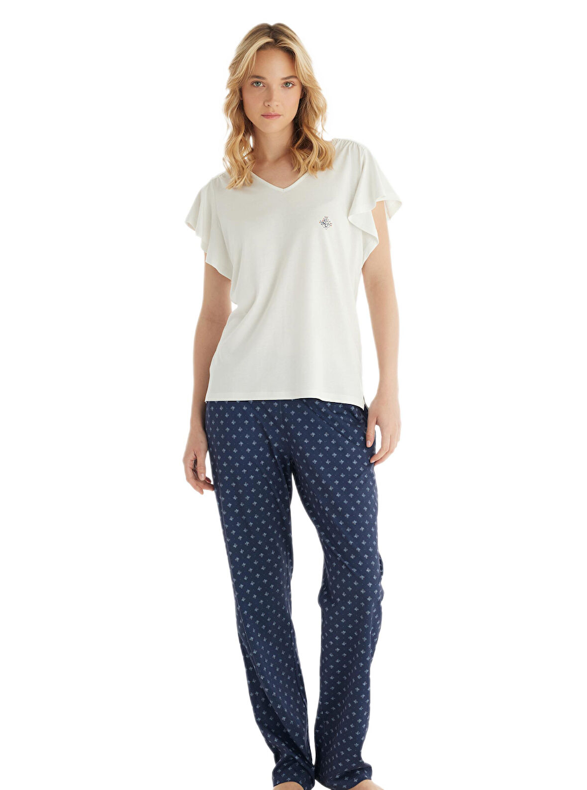 Blackspade Kadın Krem Pijama Takımı 51842 
