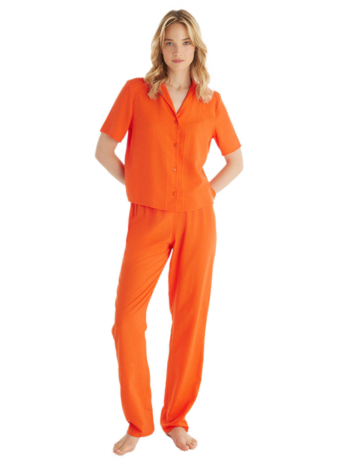 Blackspade Kadın Turuncu Pijama Takımı 60533 