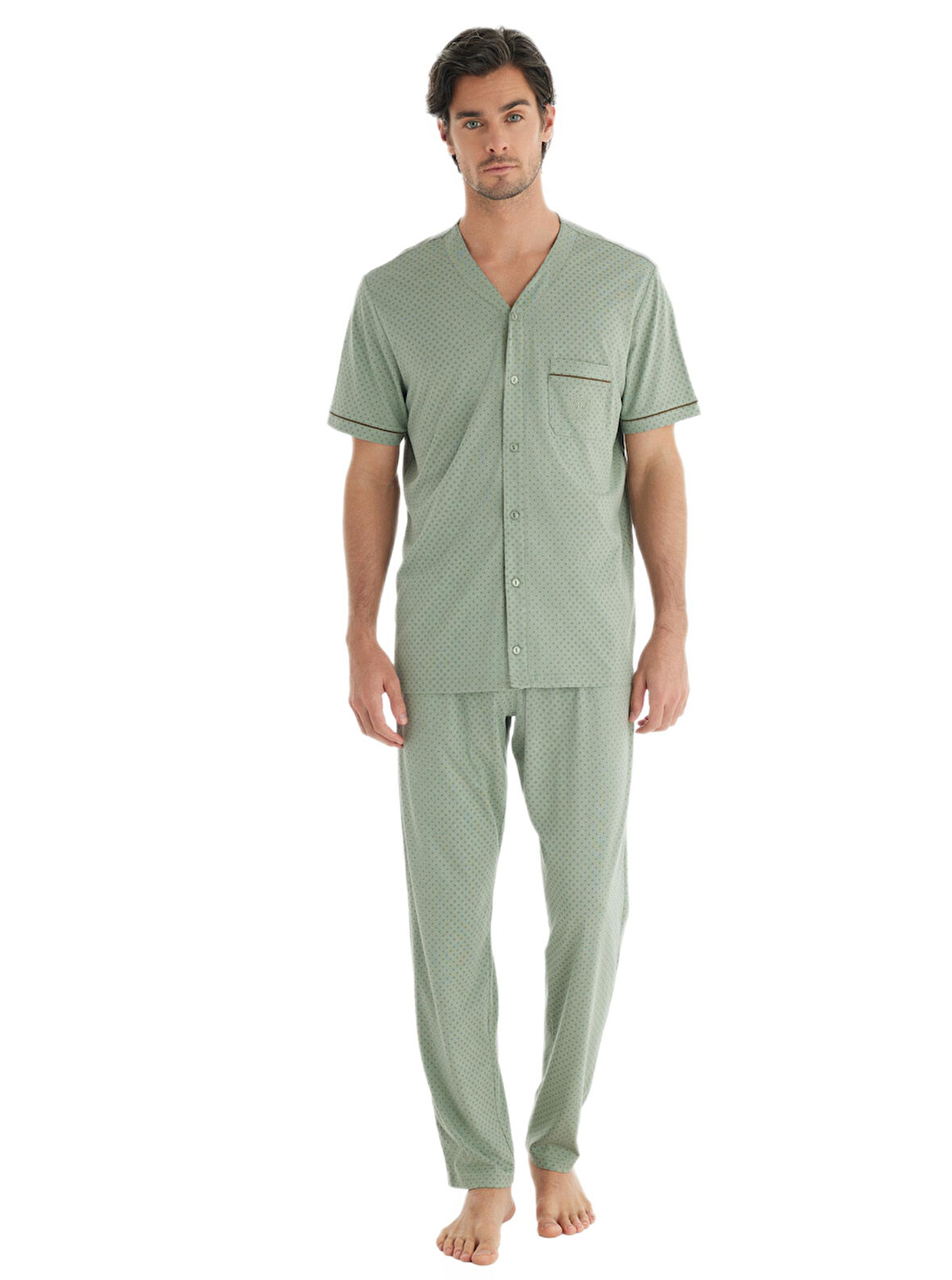 Blackspade Erkek Yeşil Pijama Takımı 40704 
