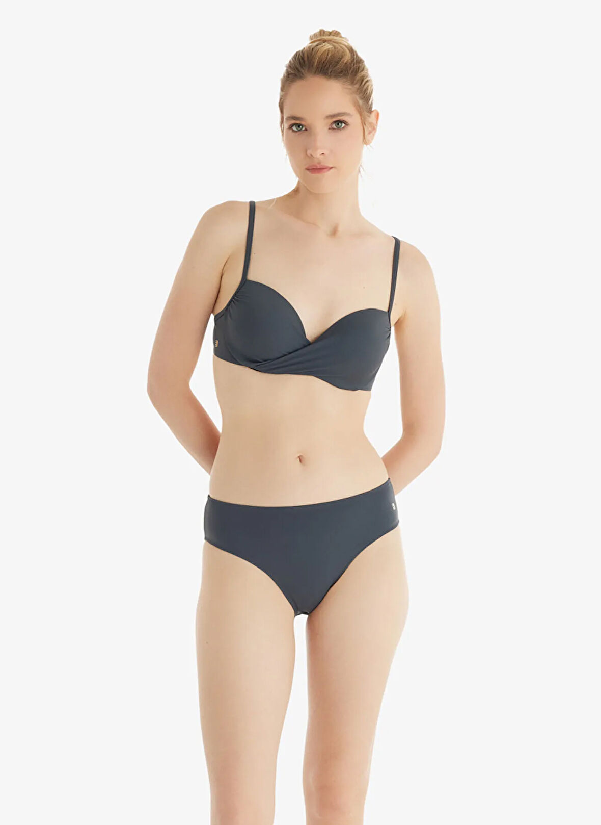 Blackspade Antrasit Kadın Bikini Üst 10727