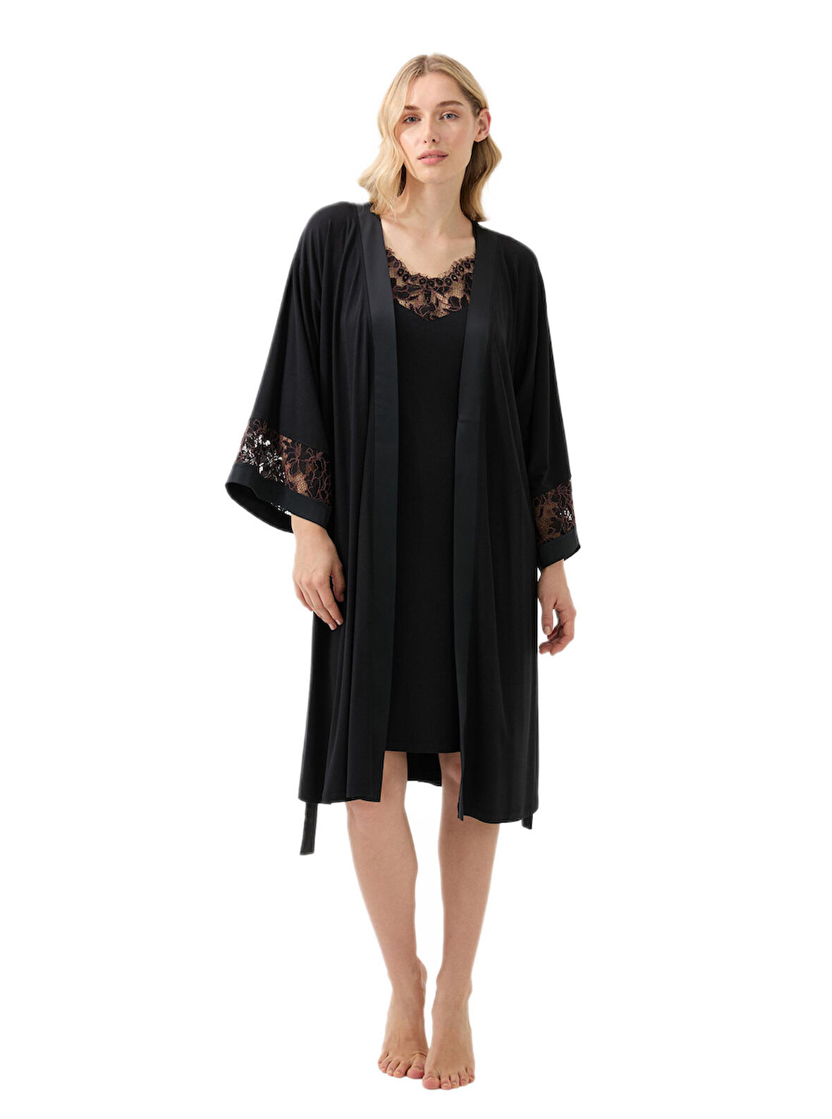 Blackspade Kadın Siyah Sabahlık 51900 