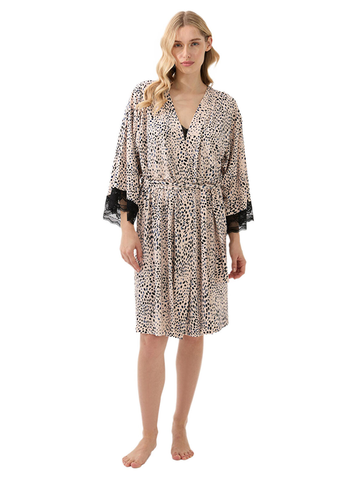 Blackspade Kadın Baskılı Sabahlık 51914 