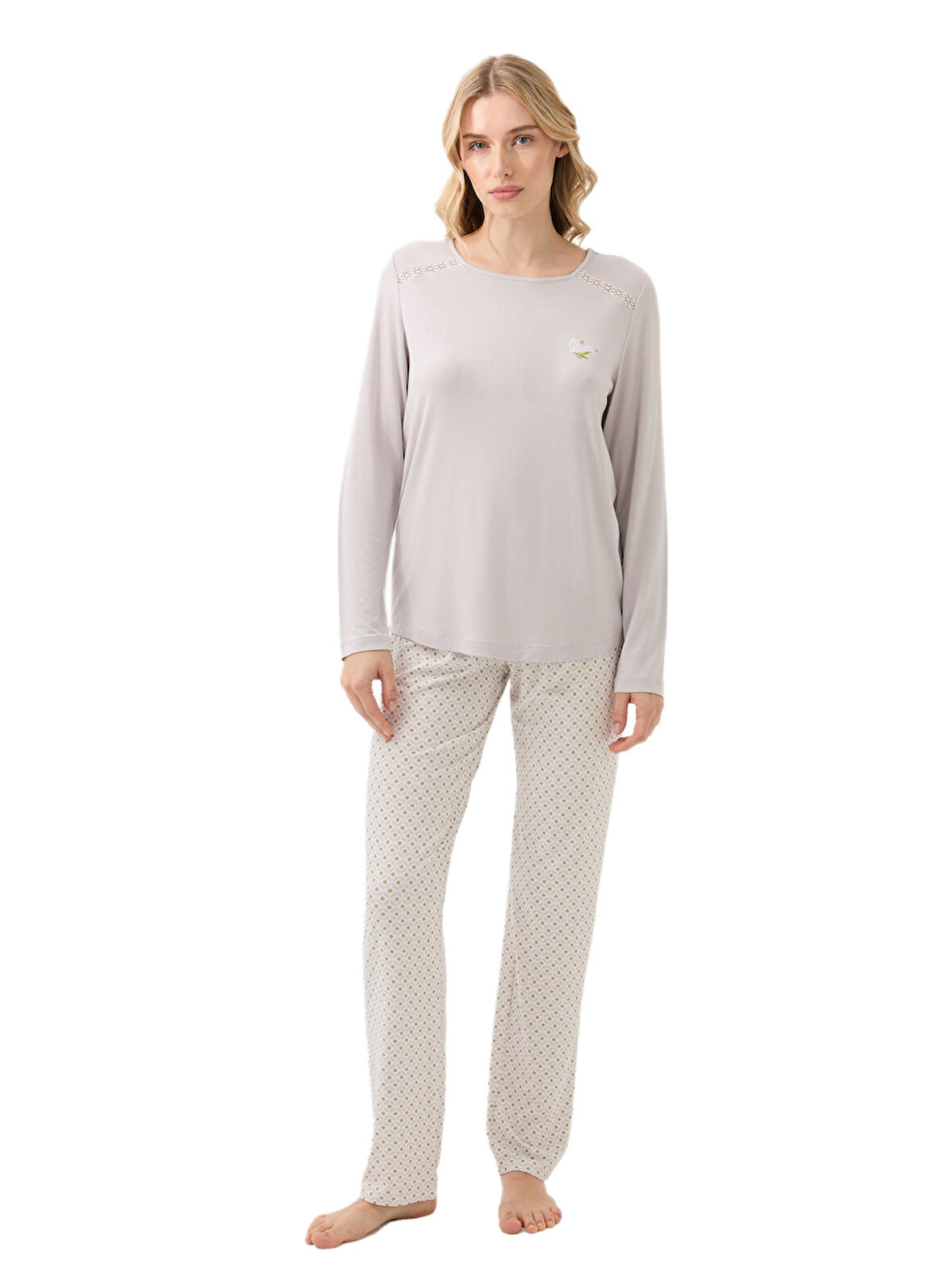 Blackspade Kadın Gri Pijama Takımı 51962 