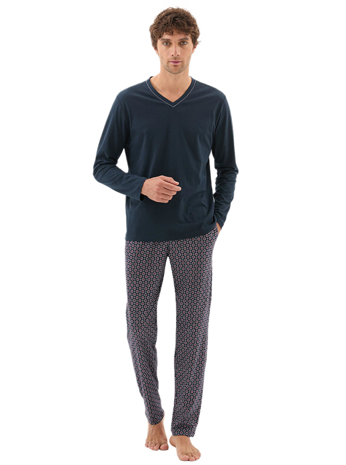 Blackspade Erkek Lacivert Pijama Takımı 40788 